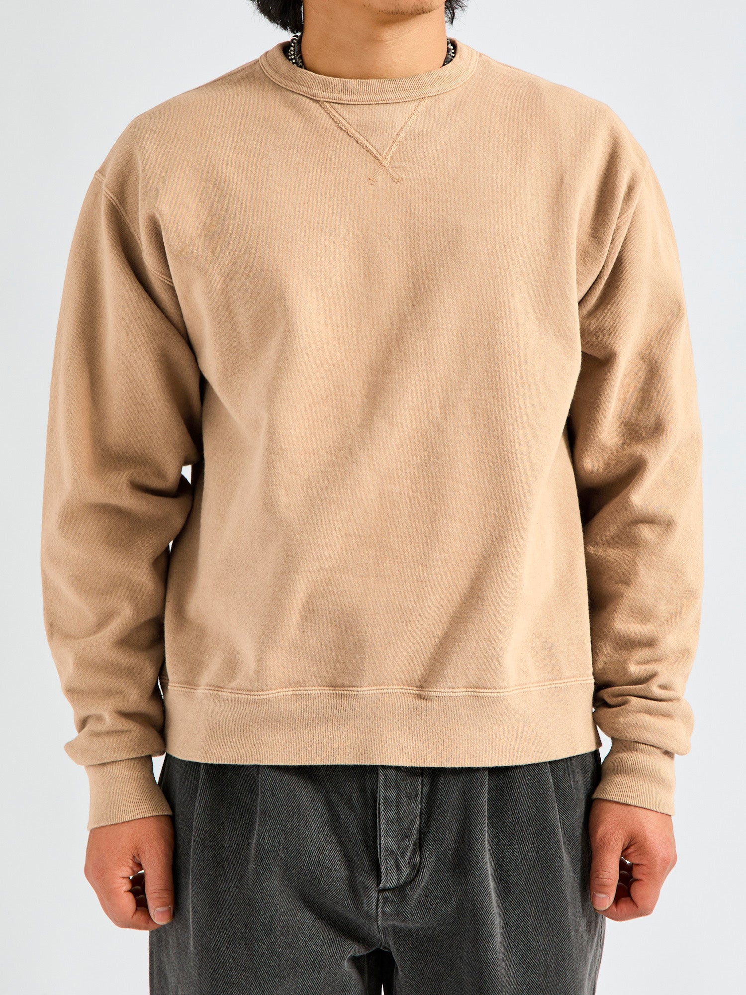 Crewneck Sweatshirt in Coffee - Image 2