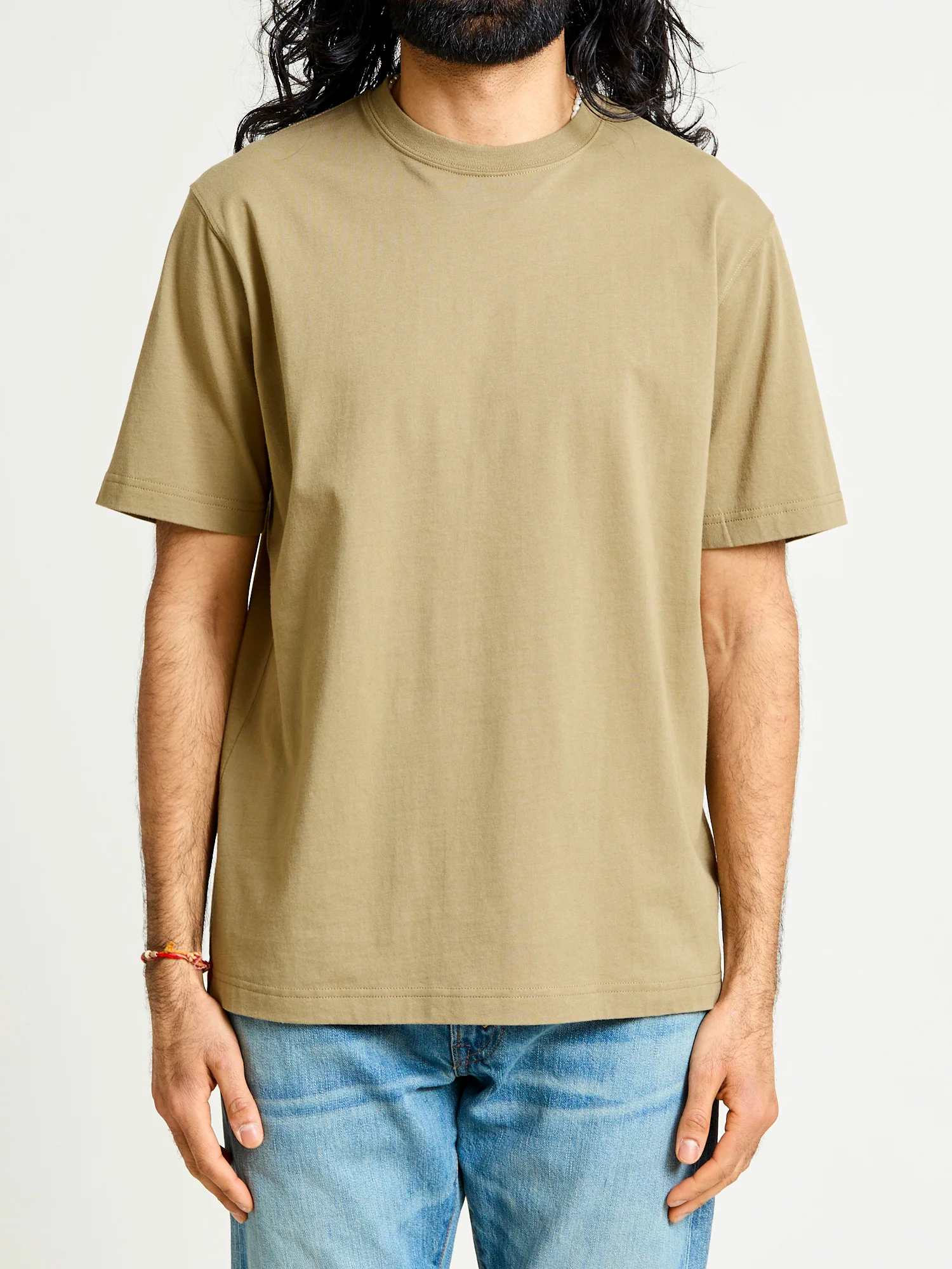Crewneck T-Shirt in Olive - Image 2