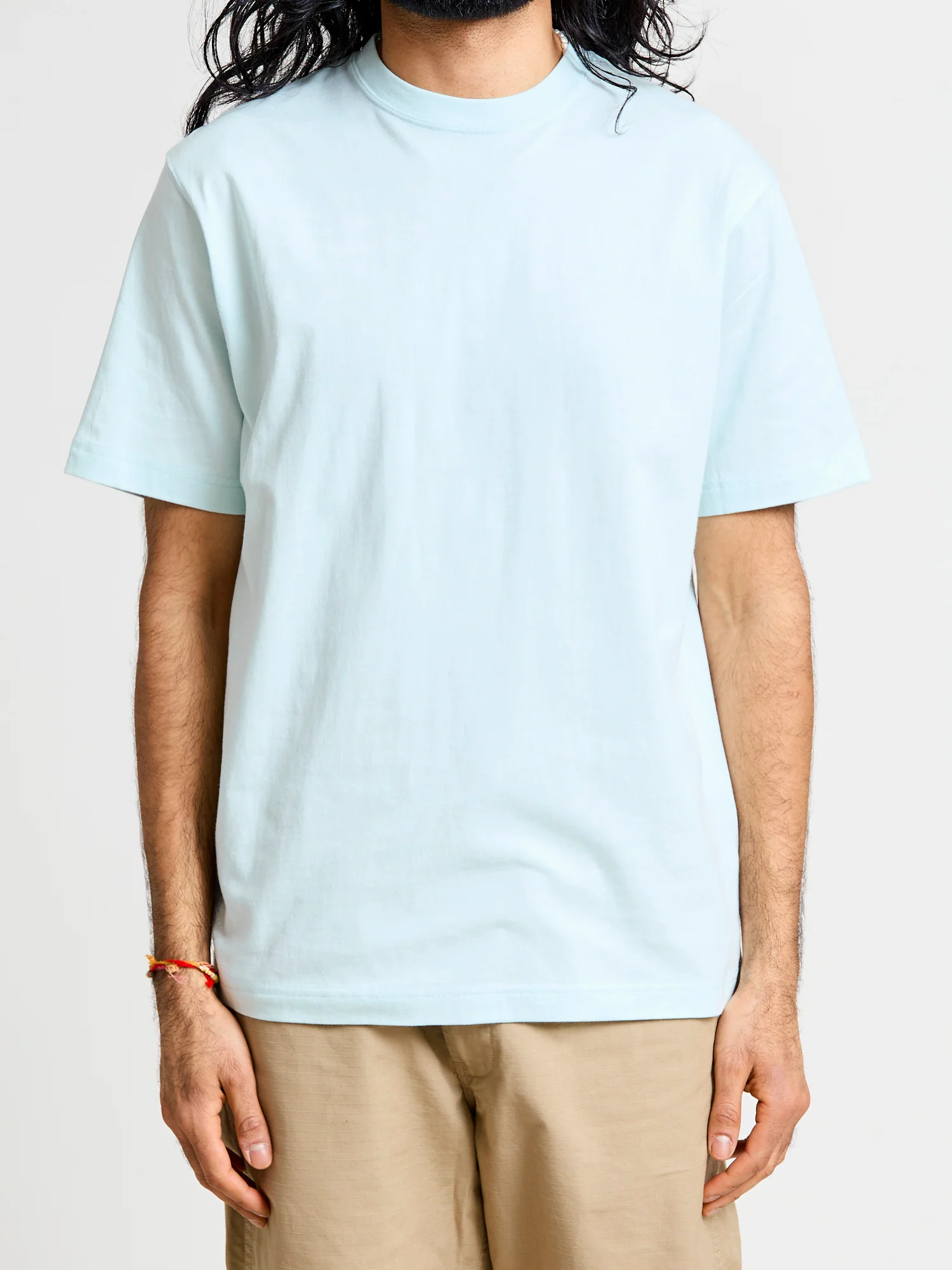 Crewneck T-Shirt in Sax - Image 2