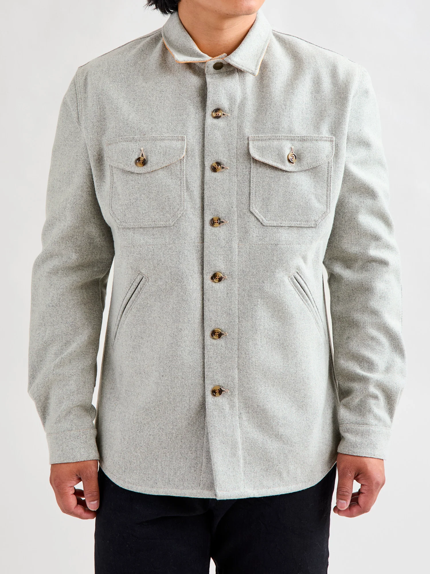 Crissman Overshirt in Light Oxford - Image 2
