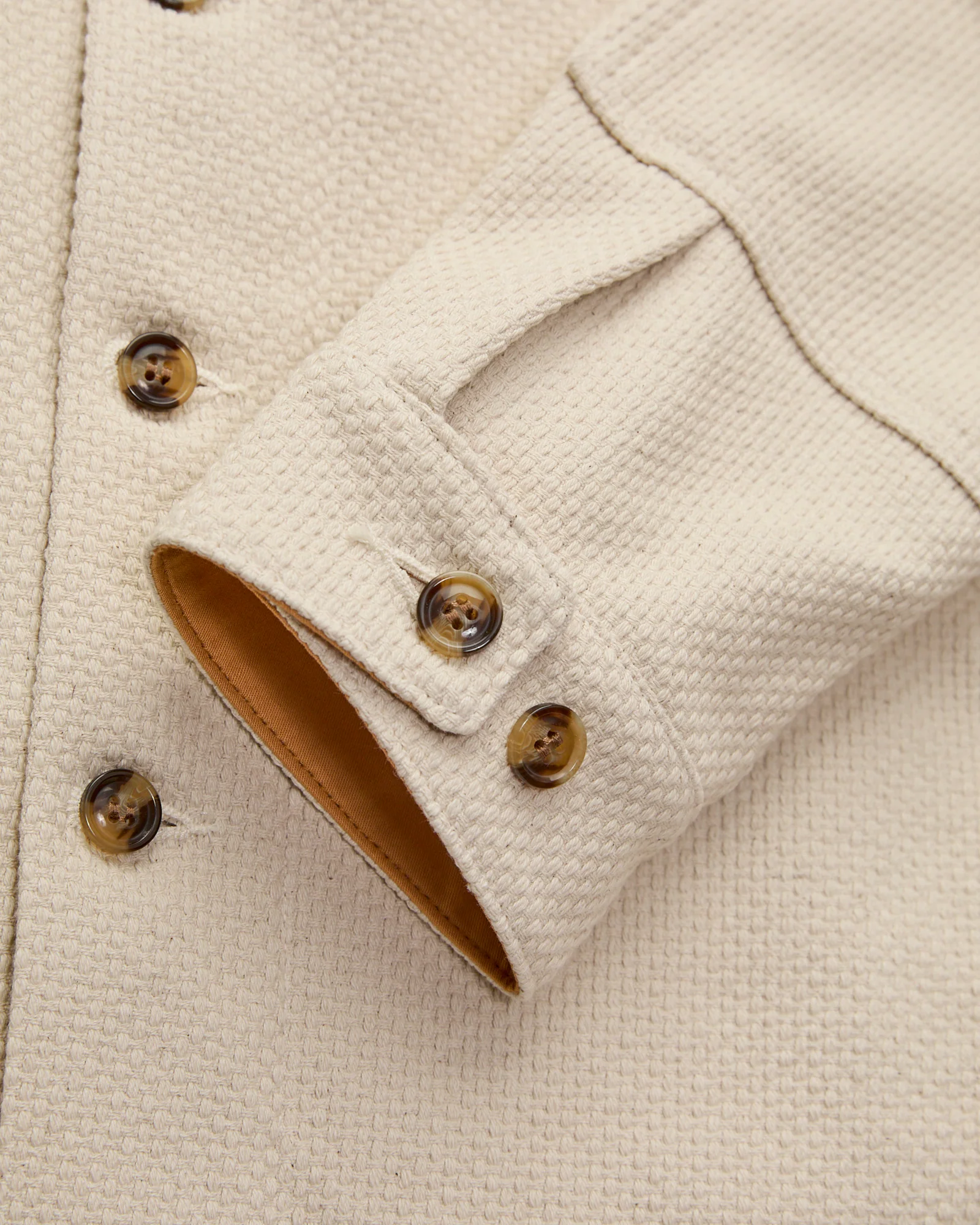 Crissman Overshirt in Natural Sashiko - Image 5