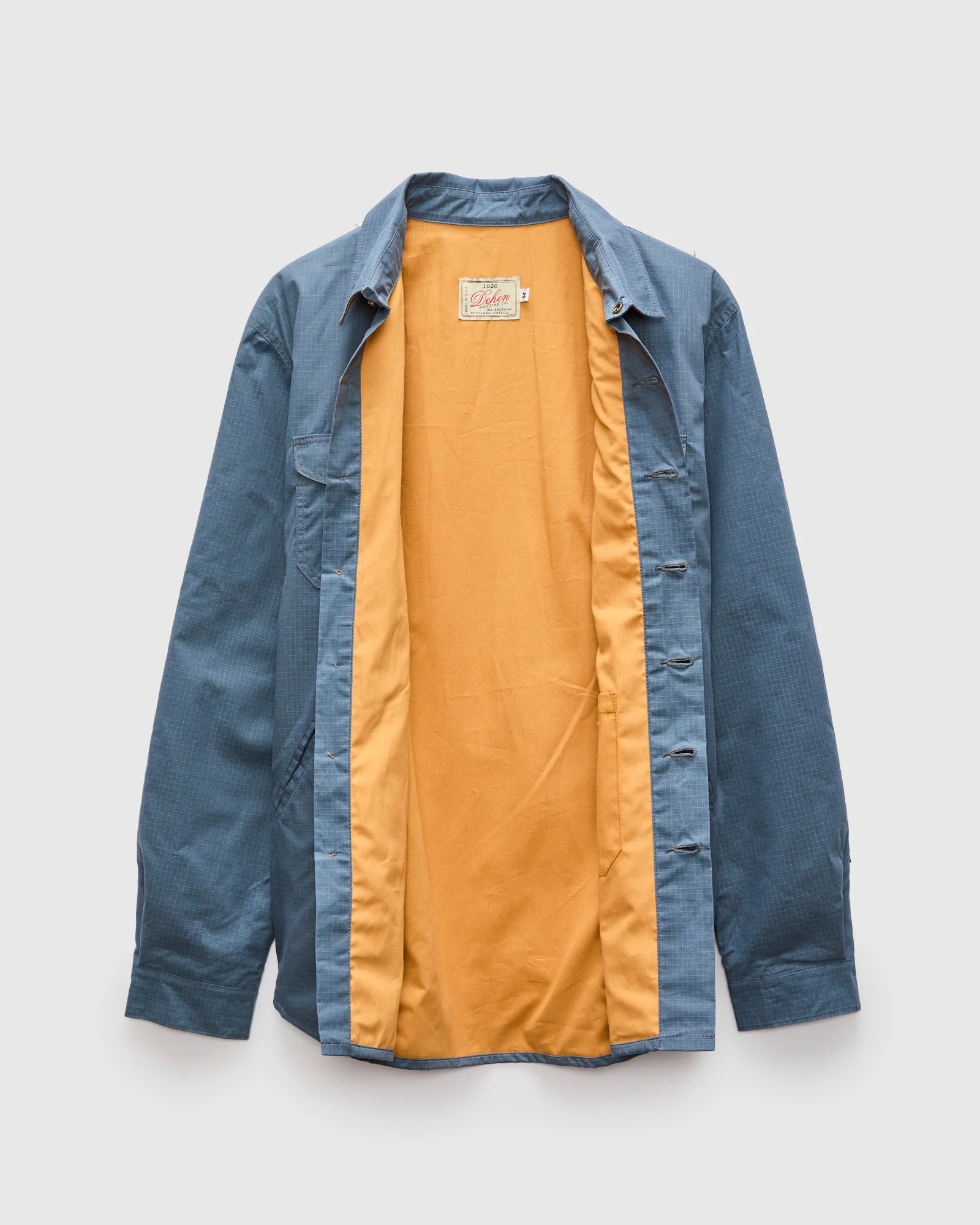 Crissman Overshirt in Waxed Ripstop Faded Blue - Image 2