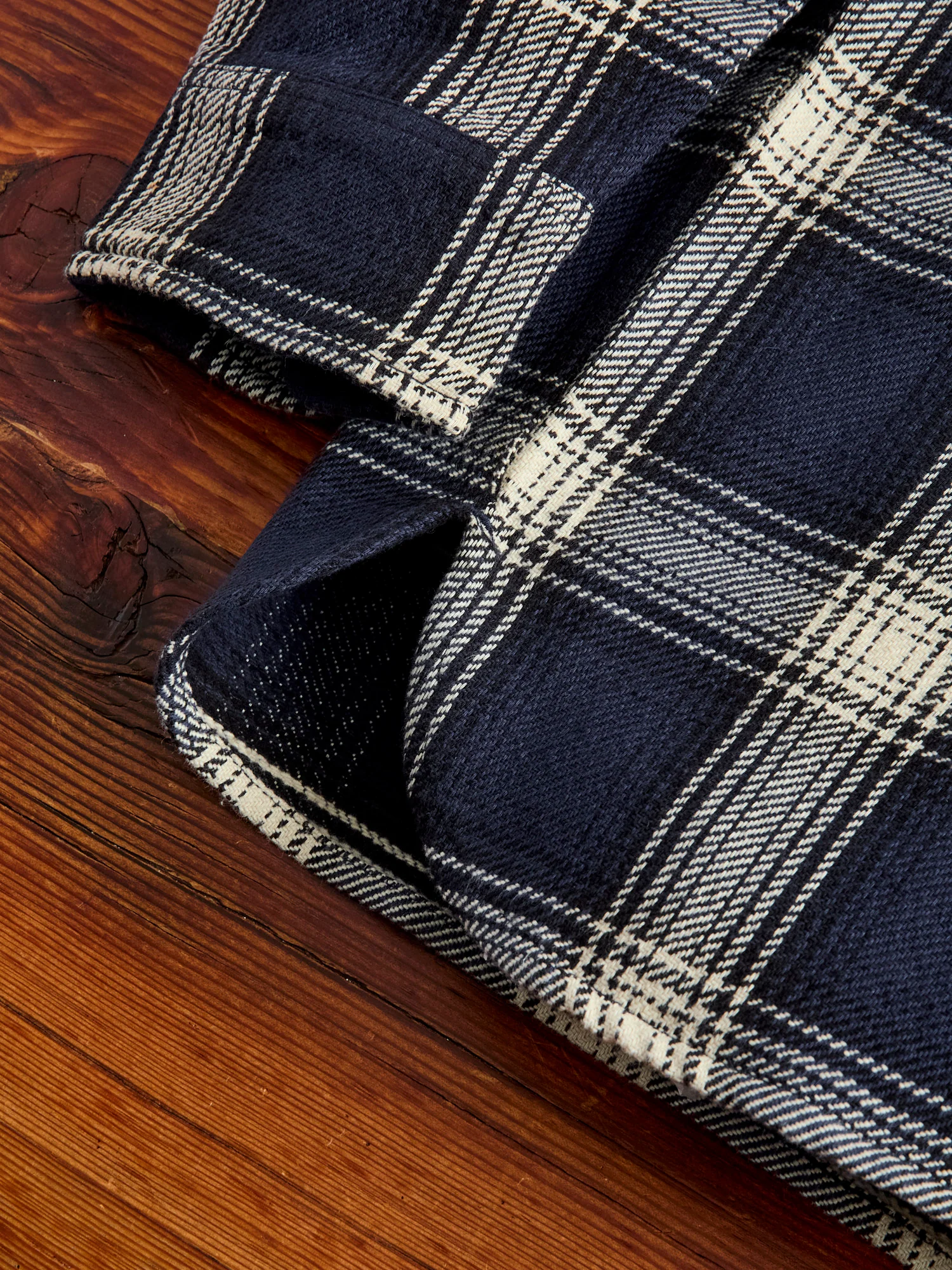 Crosscut Flannel in Midnight Plaid - Image 6