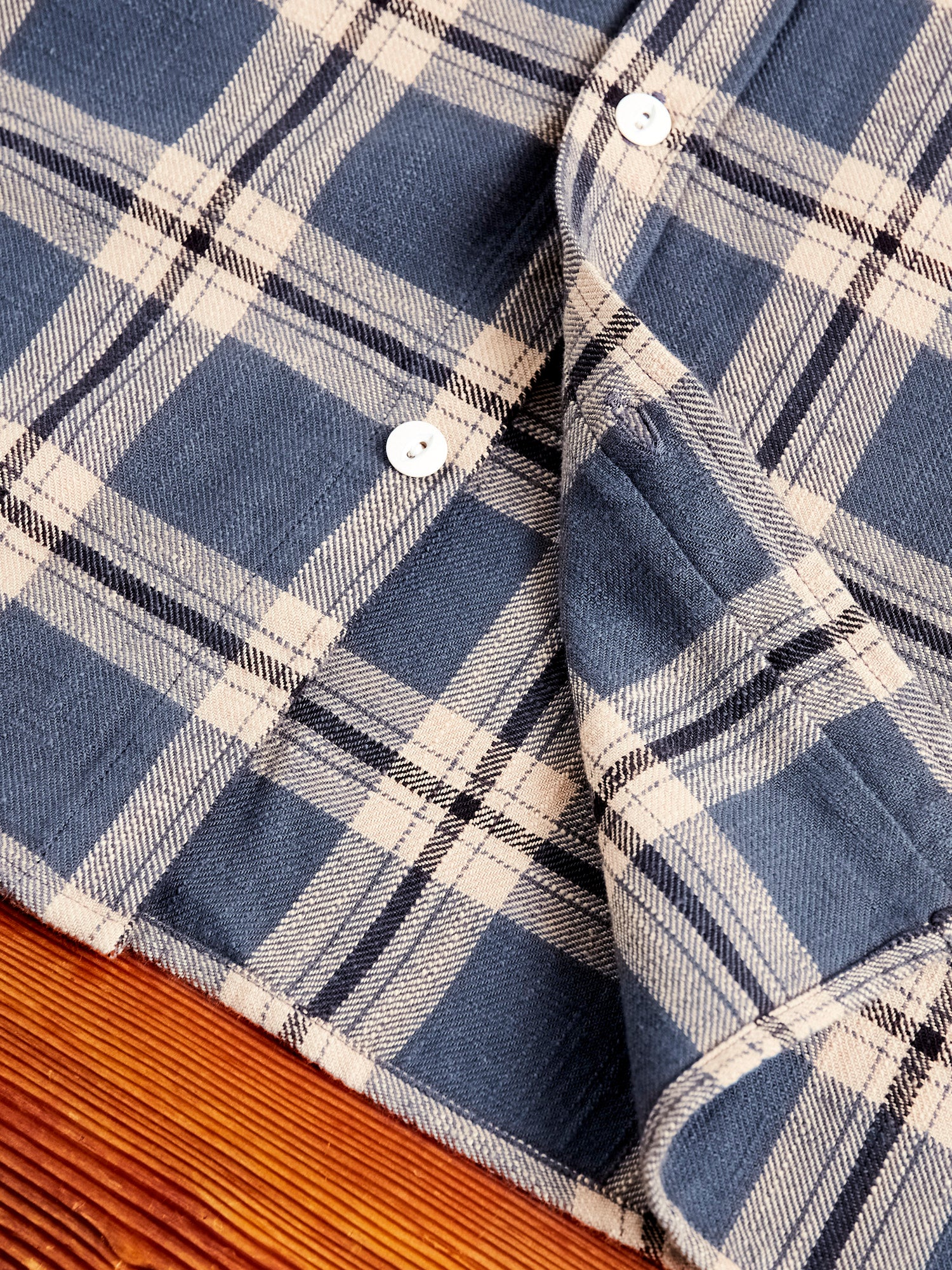 Crosscut Flannel in Slate - Image 7