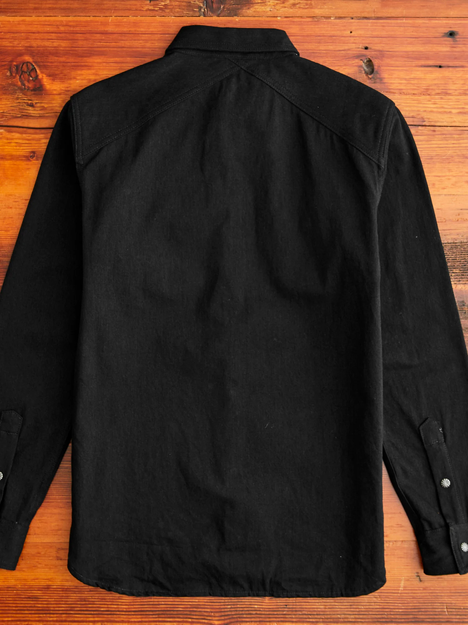 Crosscut Western in Black Denim - Image 10