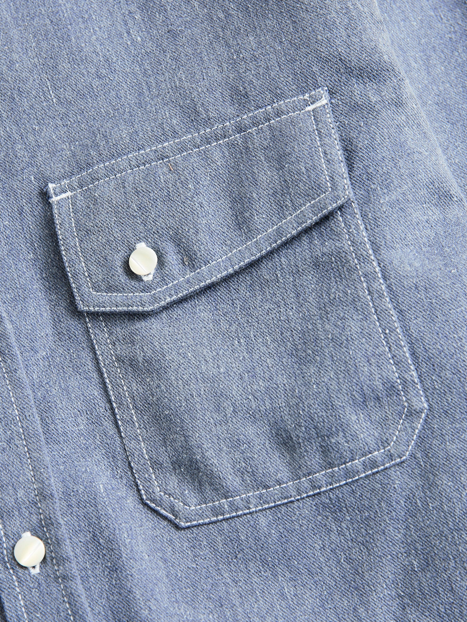 Crosscut Western in Cerulean Khadi Denim - Image 4