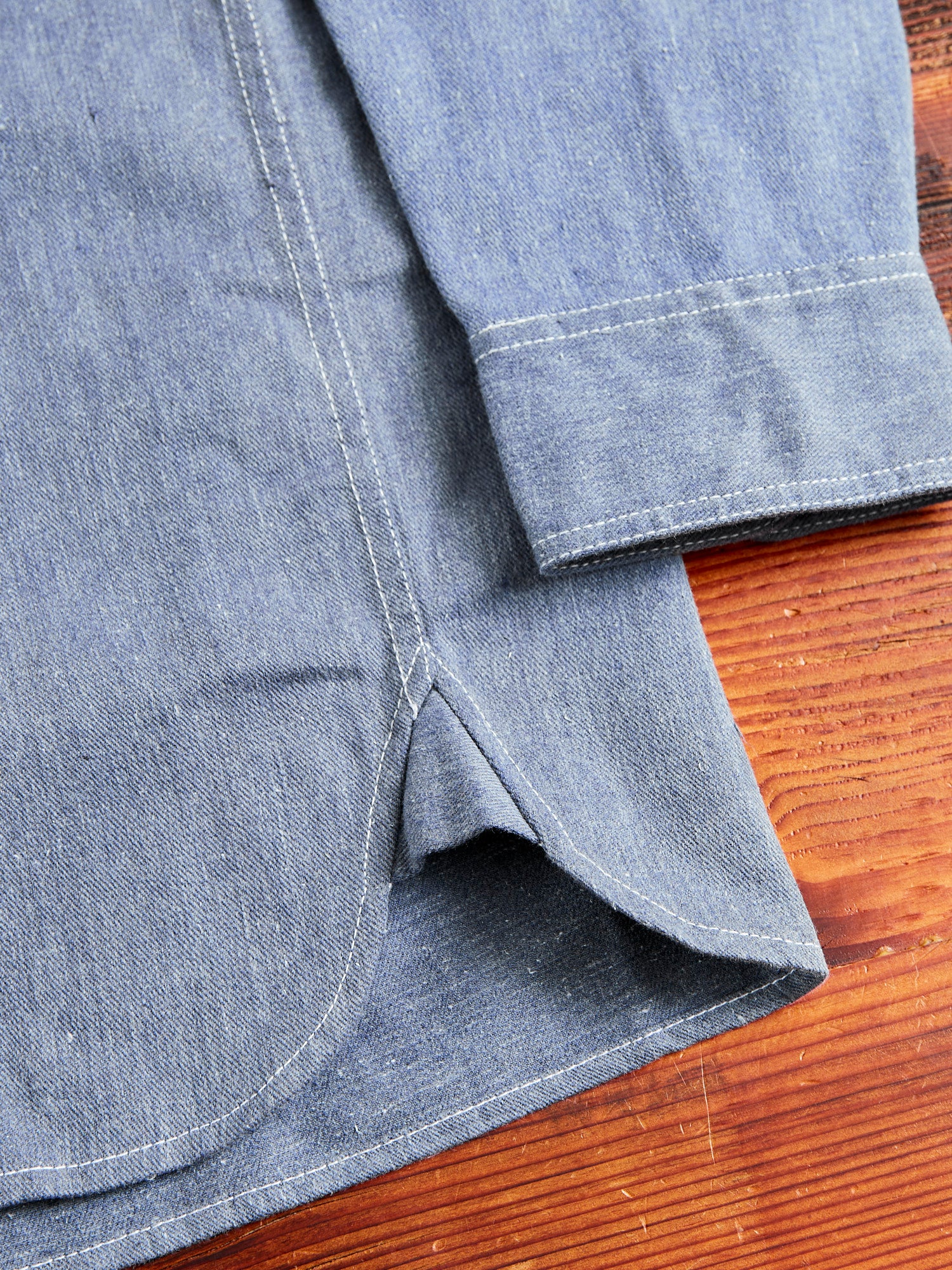 Crosscut Western in Cerulean Khadi Denim - Image 8