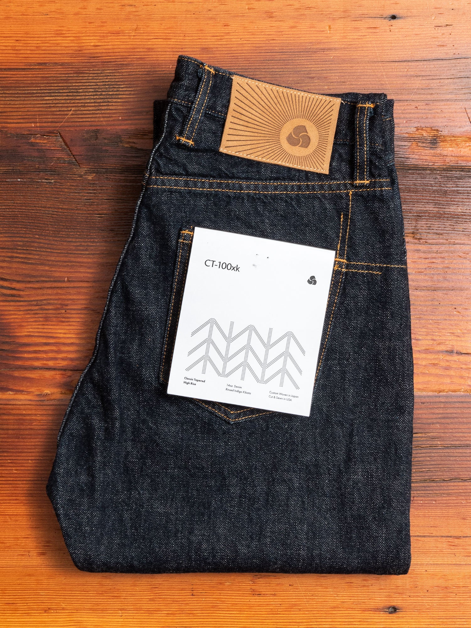 CT-100xk "Kibata" 14oz One Wash Selvedge Denim - Classic Tapered Fit - Image 2