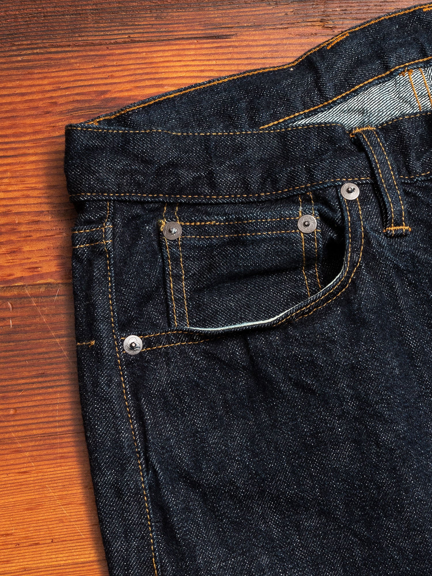 CT-100xk "Kibata" 14oz One Wash Selvedge Denim - Classic Tapered Fit - Image 5