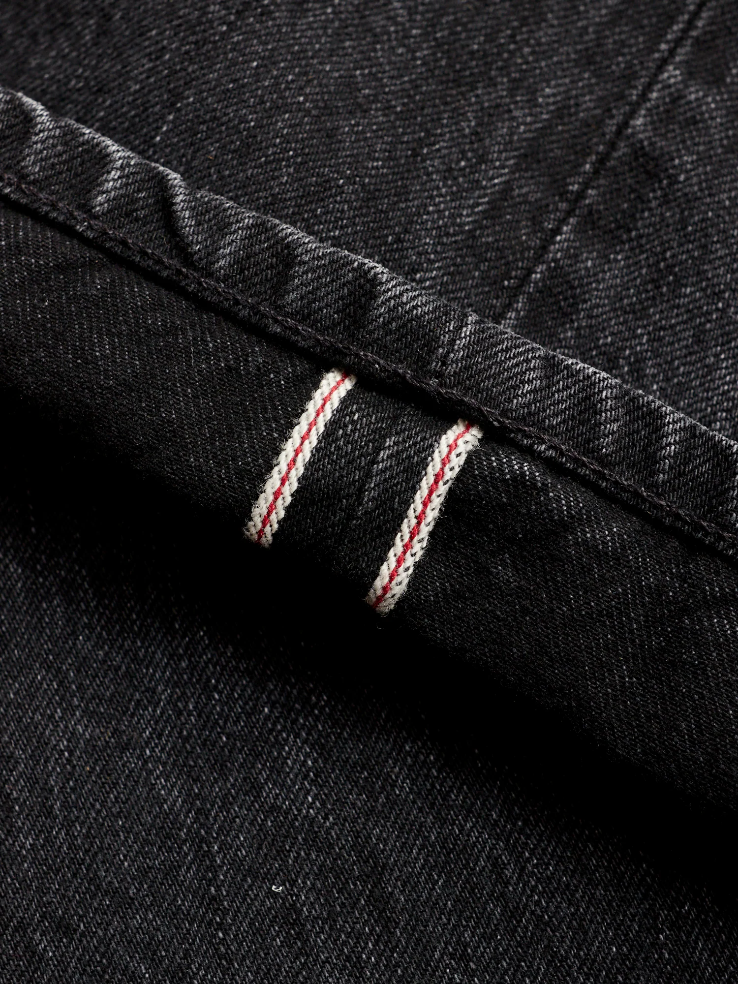 CT-222xs 12oz Stonewashed Double Black Selvedge Denim - Classic Tapered Fit - Image 7