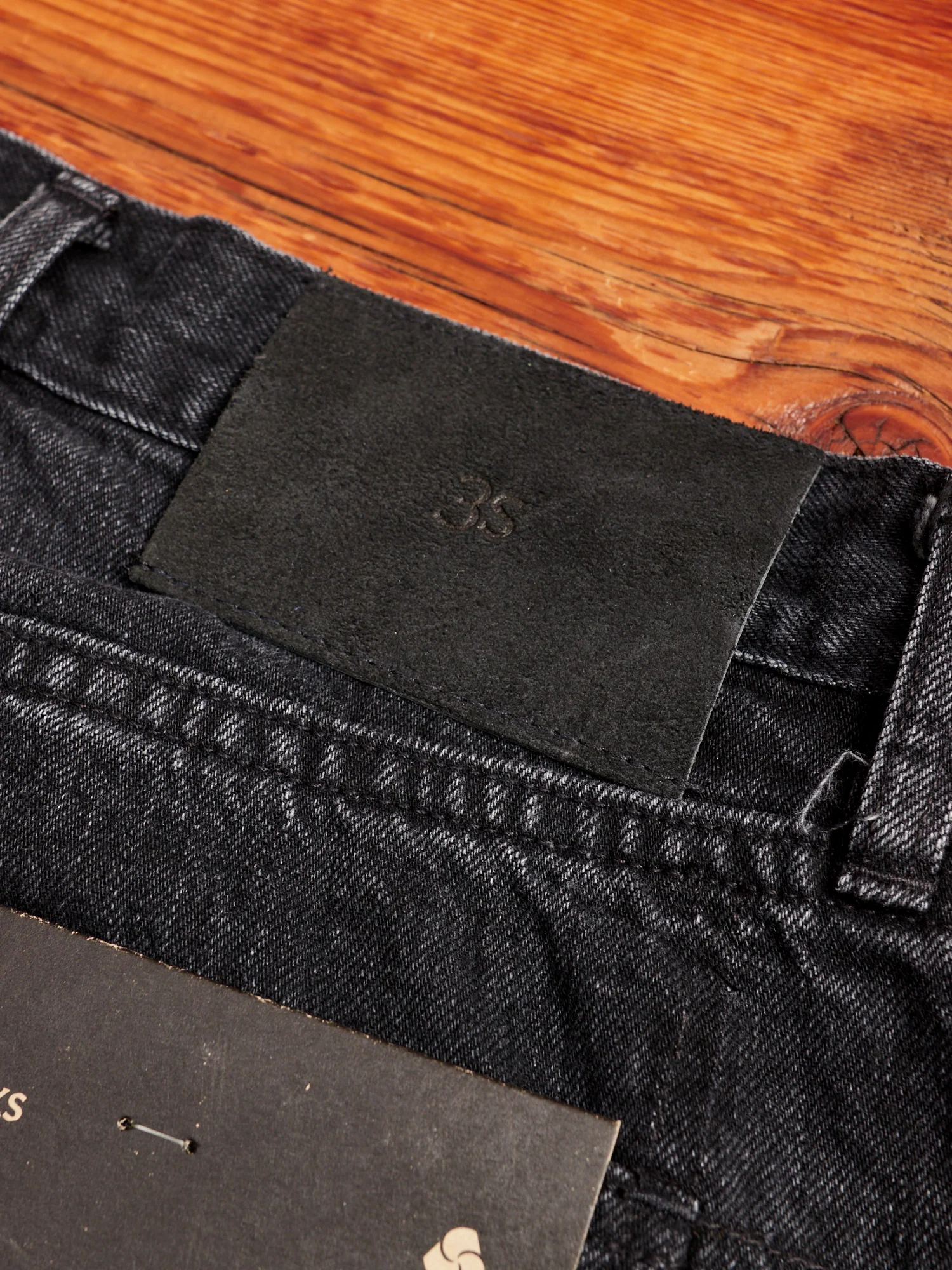 CT-222xs 12oz Stonewashed Double Black Selvedge Denim - Classic Tapered Fit - Image 9