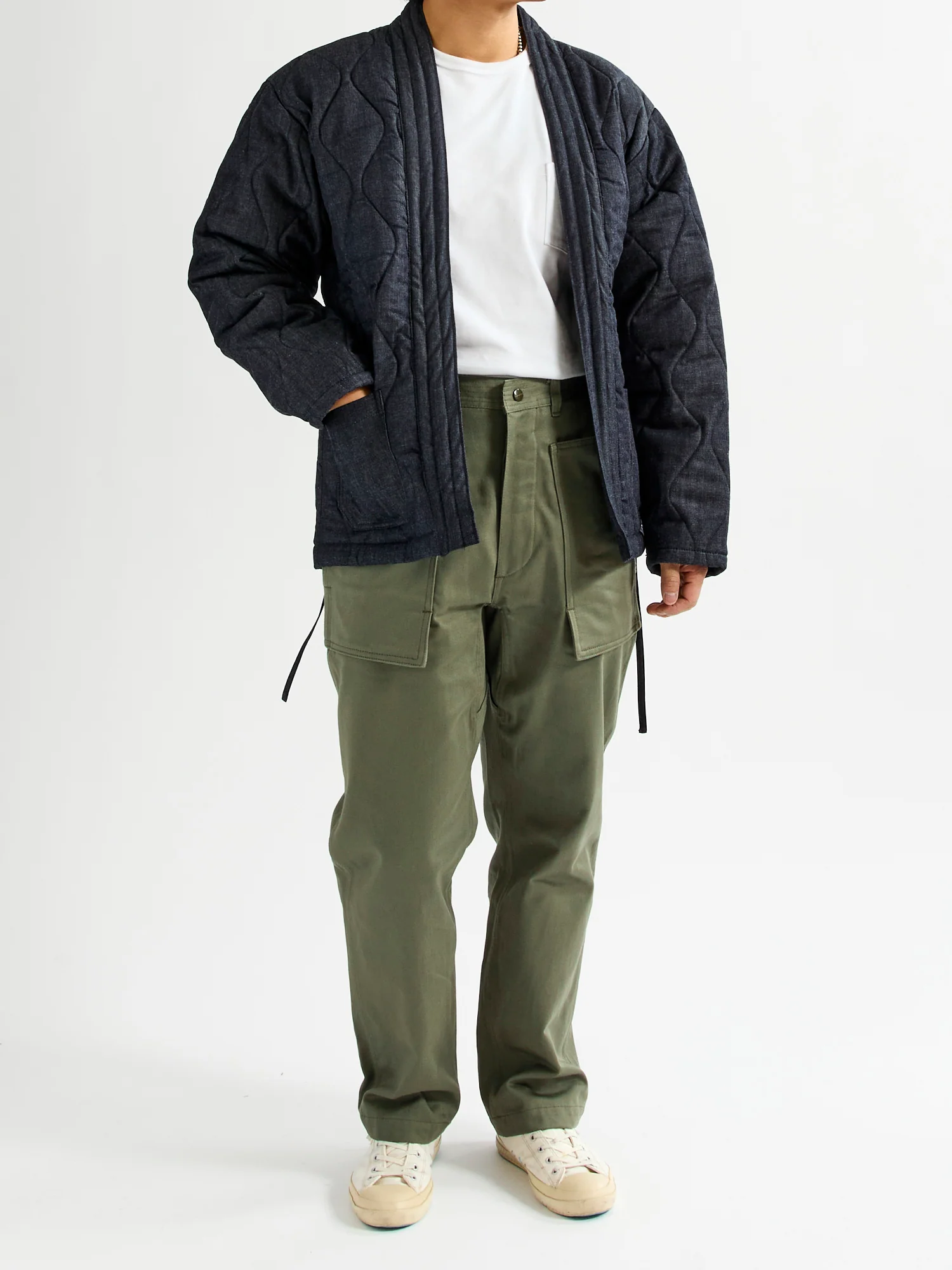 Cultivator Pants in Olive Satin Back - Image 10