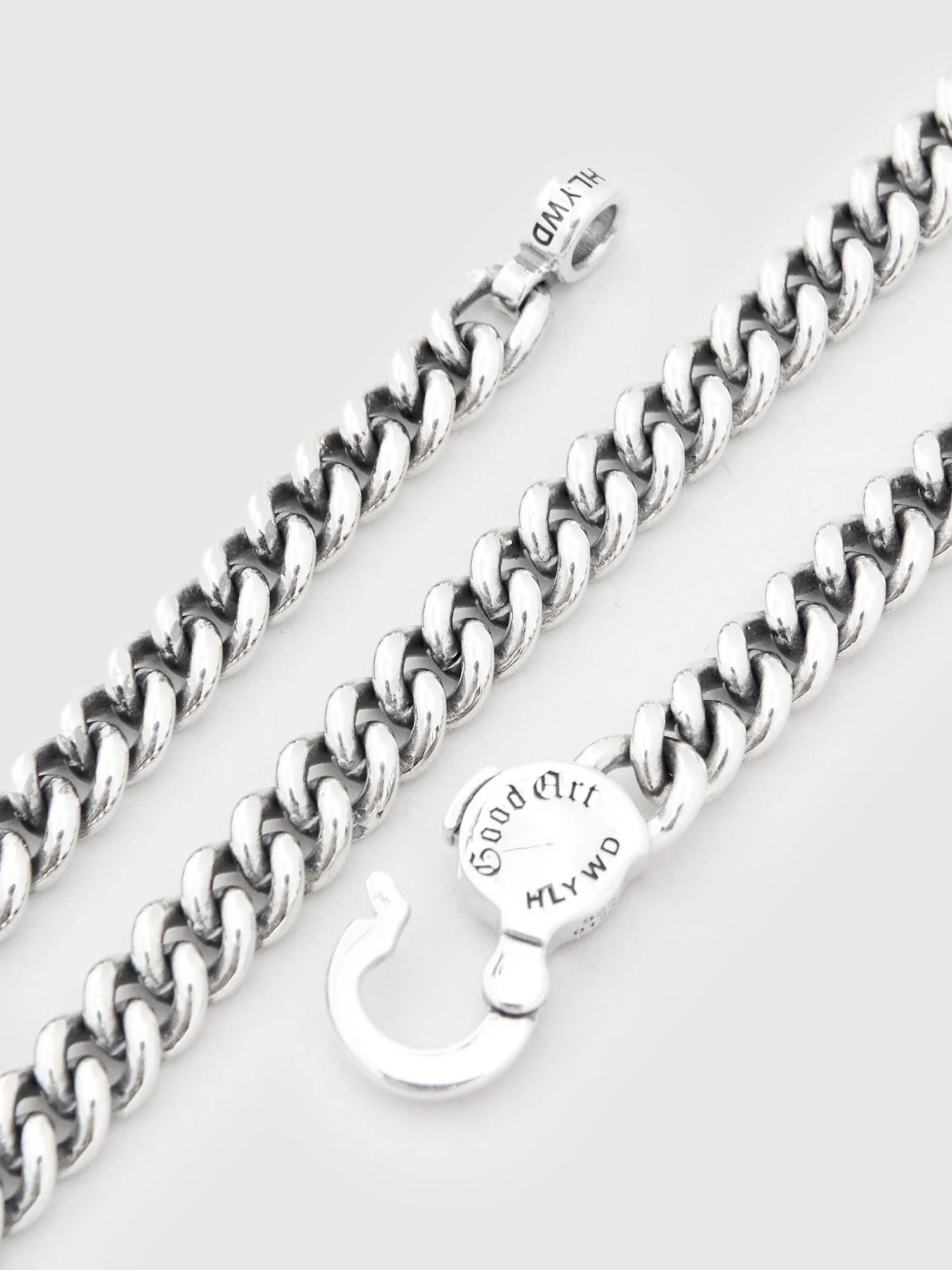 Curb Chain Necklace Size A in Sterling Silver - Image 5