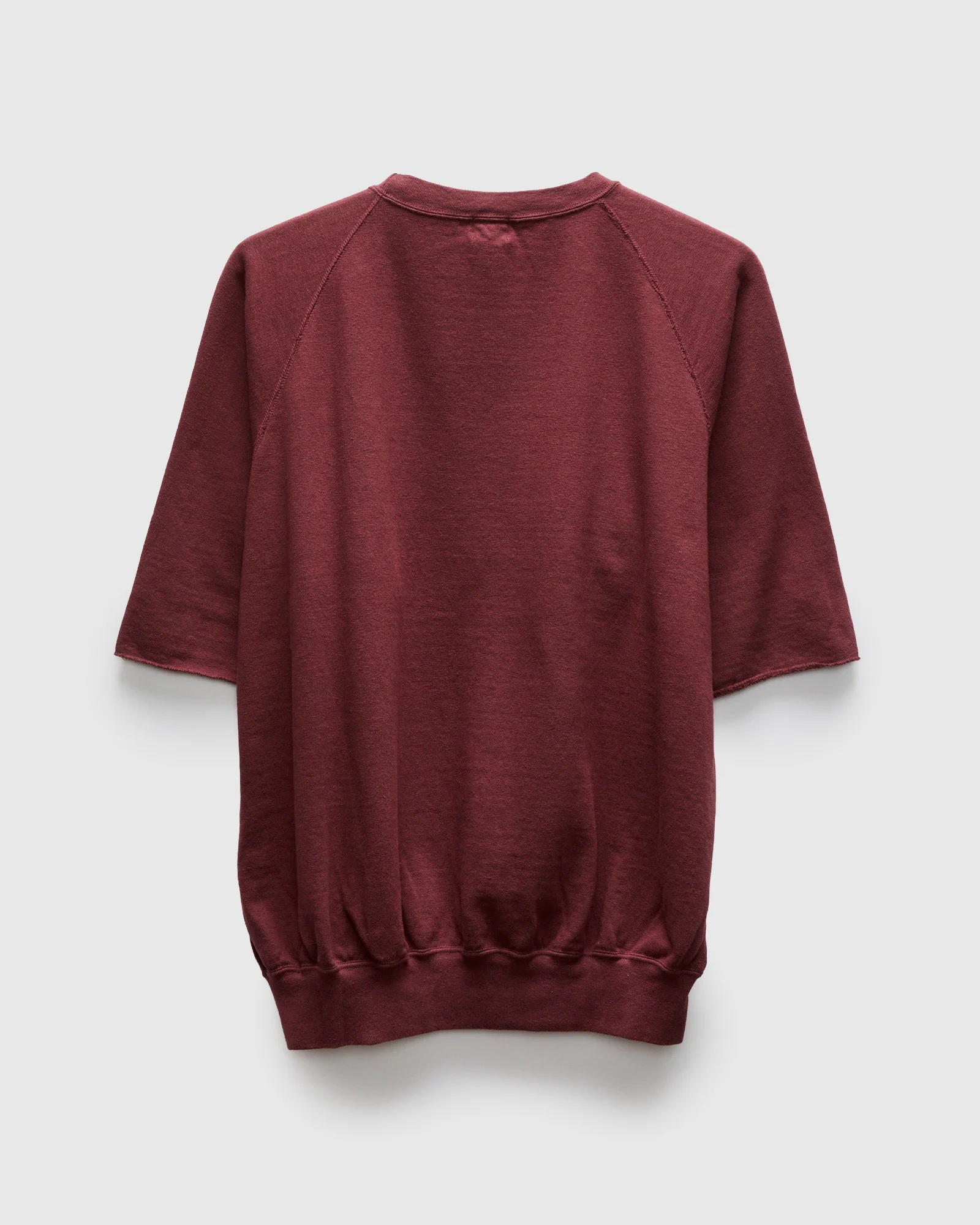 Cut Off Sleeve Sweatshirt in Bordeaux - Image 3