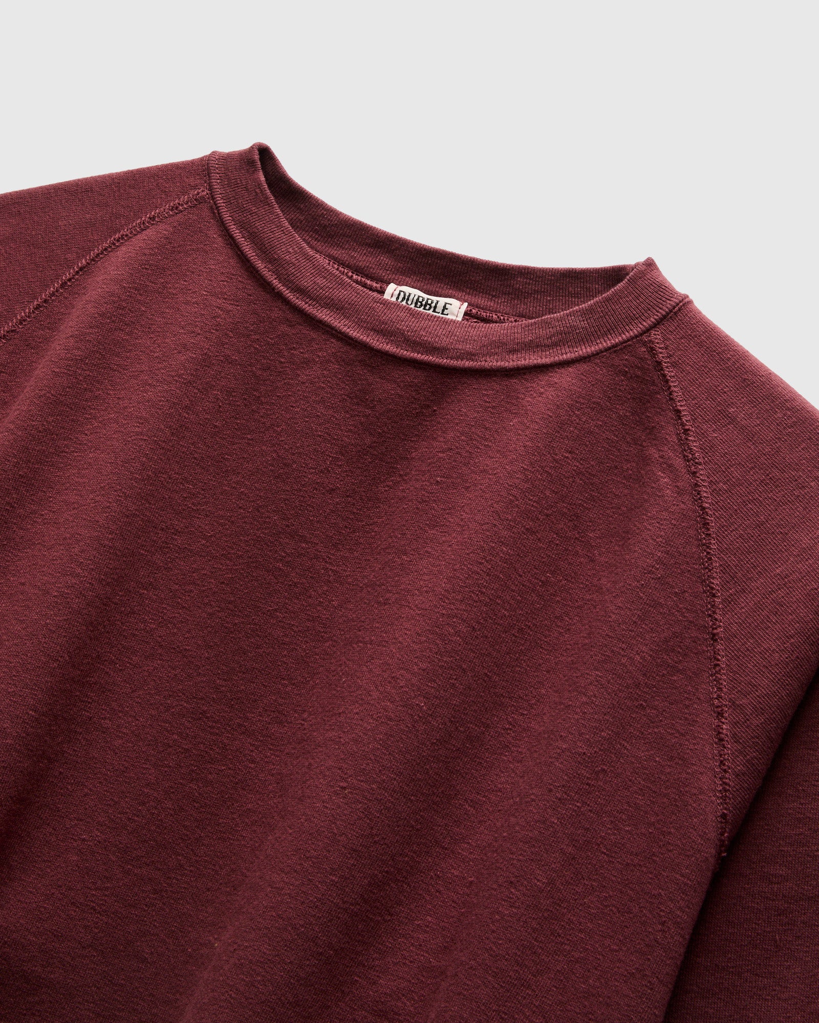 Cut Off Sleeve Sweatshirt in Bordeaux - Image 4