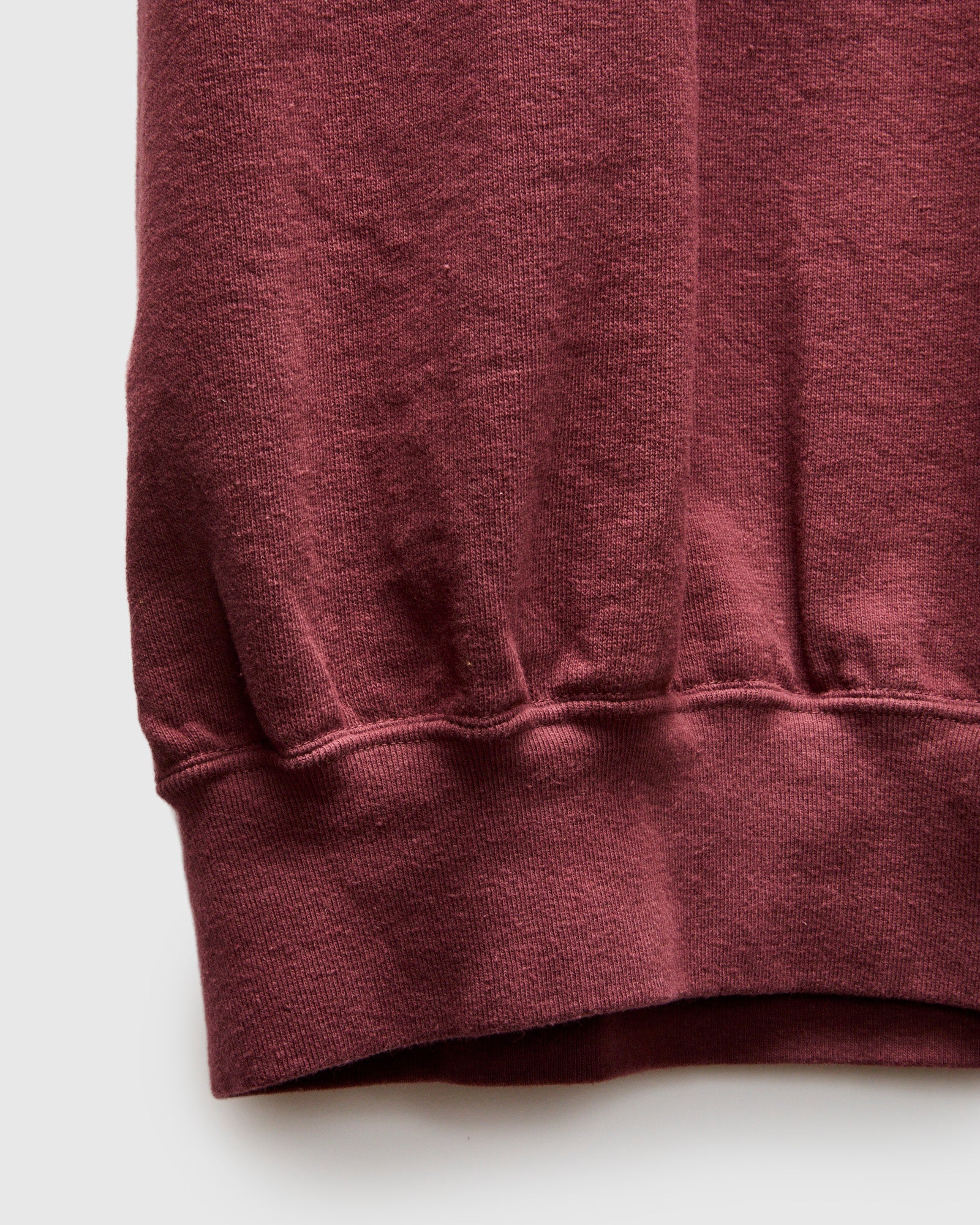 Cut Off Sleeve Sweatshirt in Bordeaux - Image 7