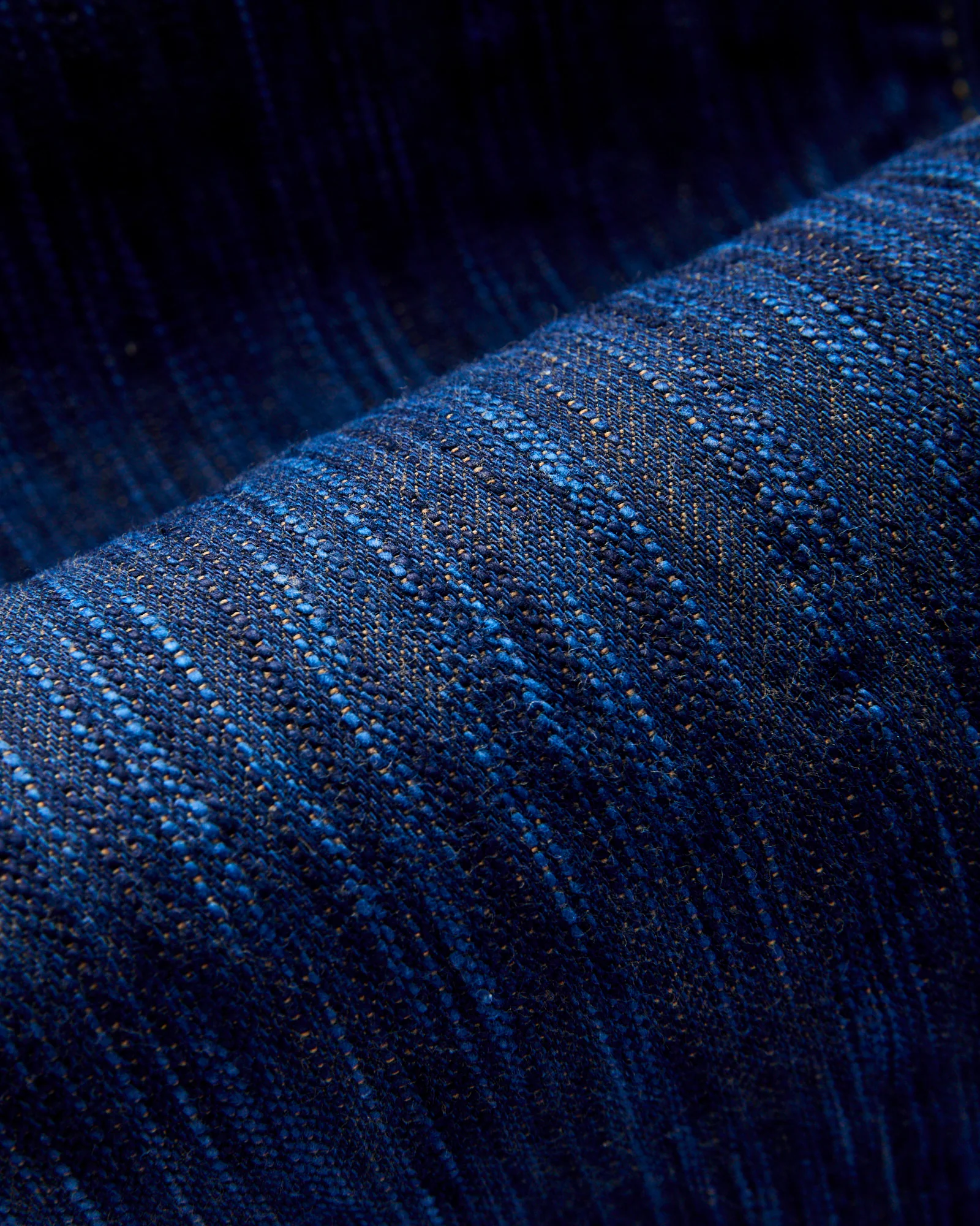 D1905S "Awa Shoai Kakishibu" 15oz Natural Indigo Kakishibu Selvedge Jeans - Regular Straight Fit - Image 9