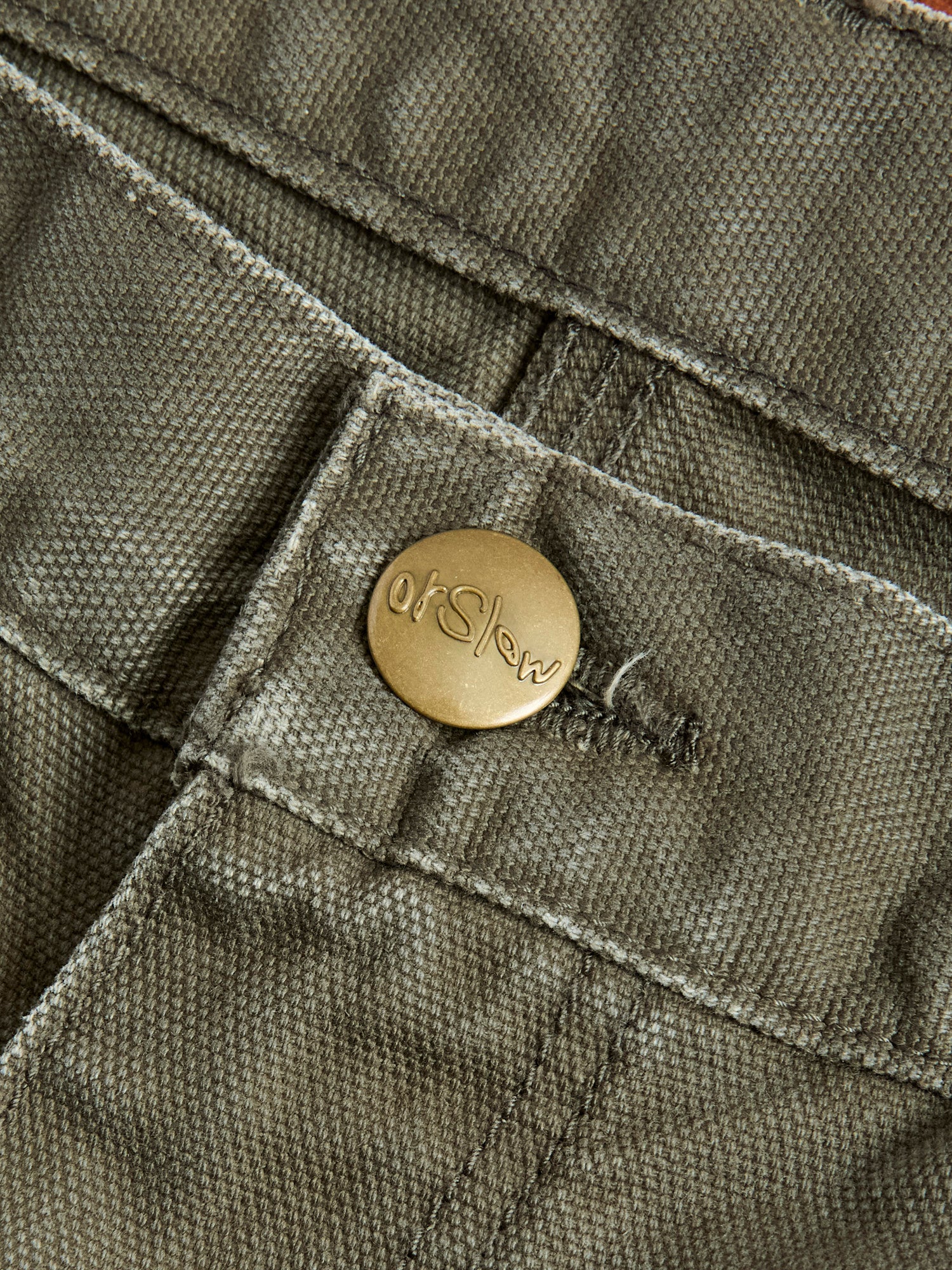 Dad's Fit Painter Pants in Army Green - Image 8