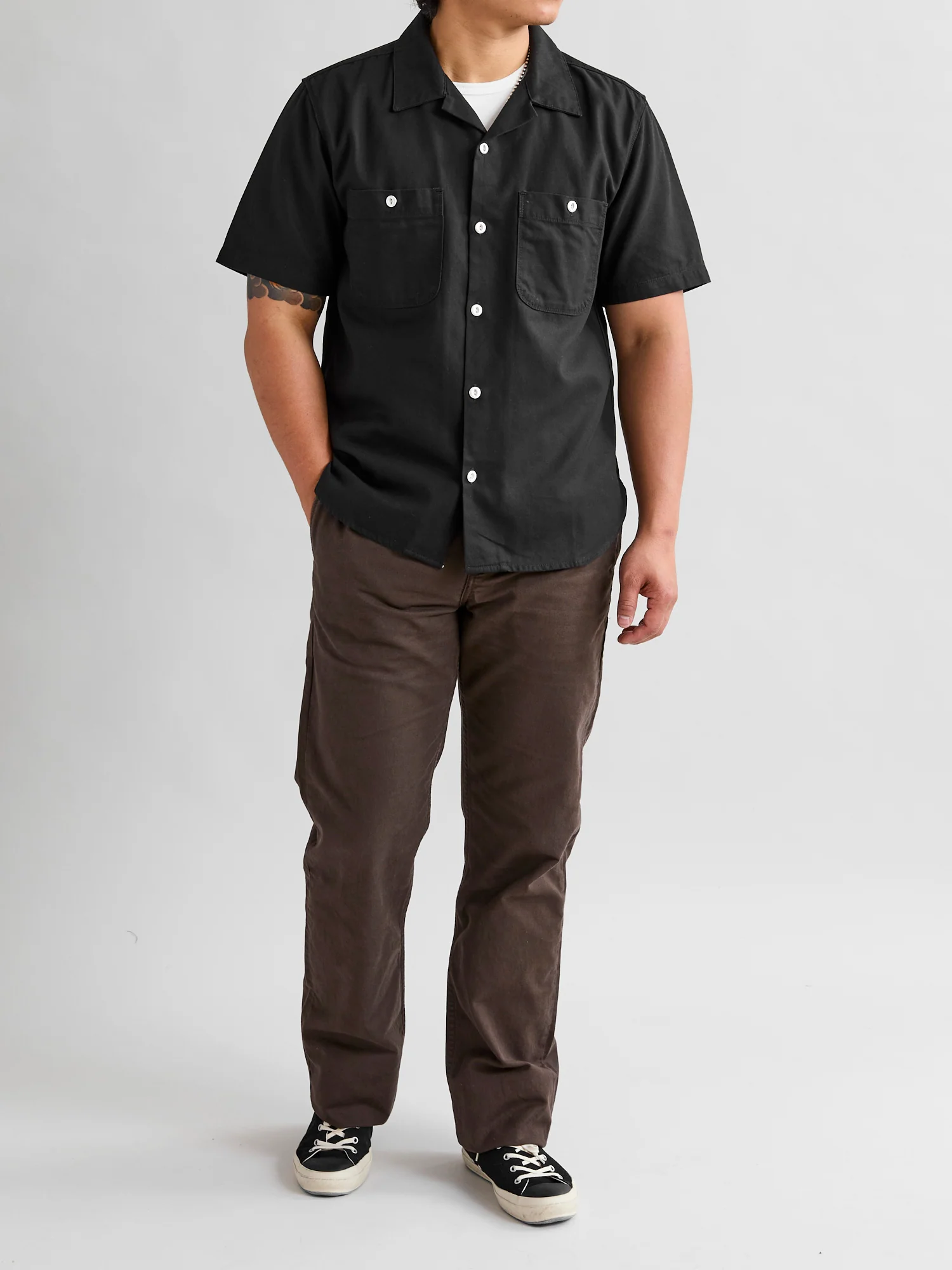 Dayton Short Sleeve Work Shirt in Obsidian - Image 9