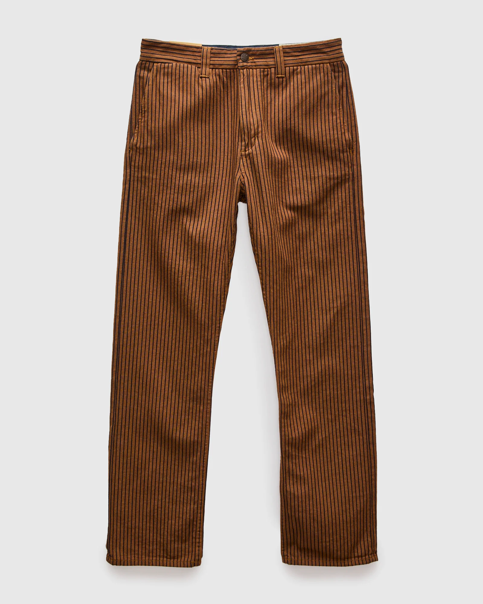 Deck Pant in Brown Herringbone Dobby