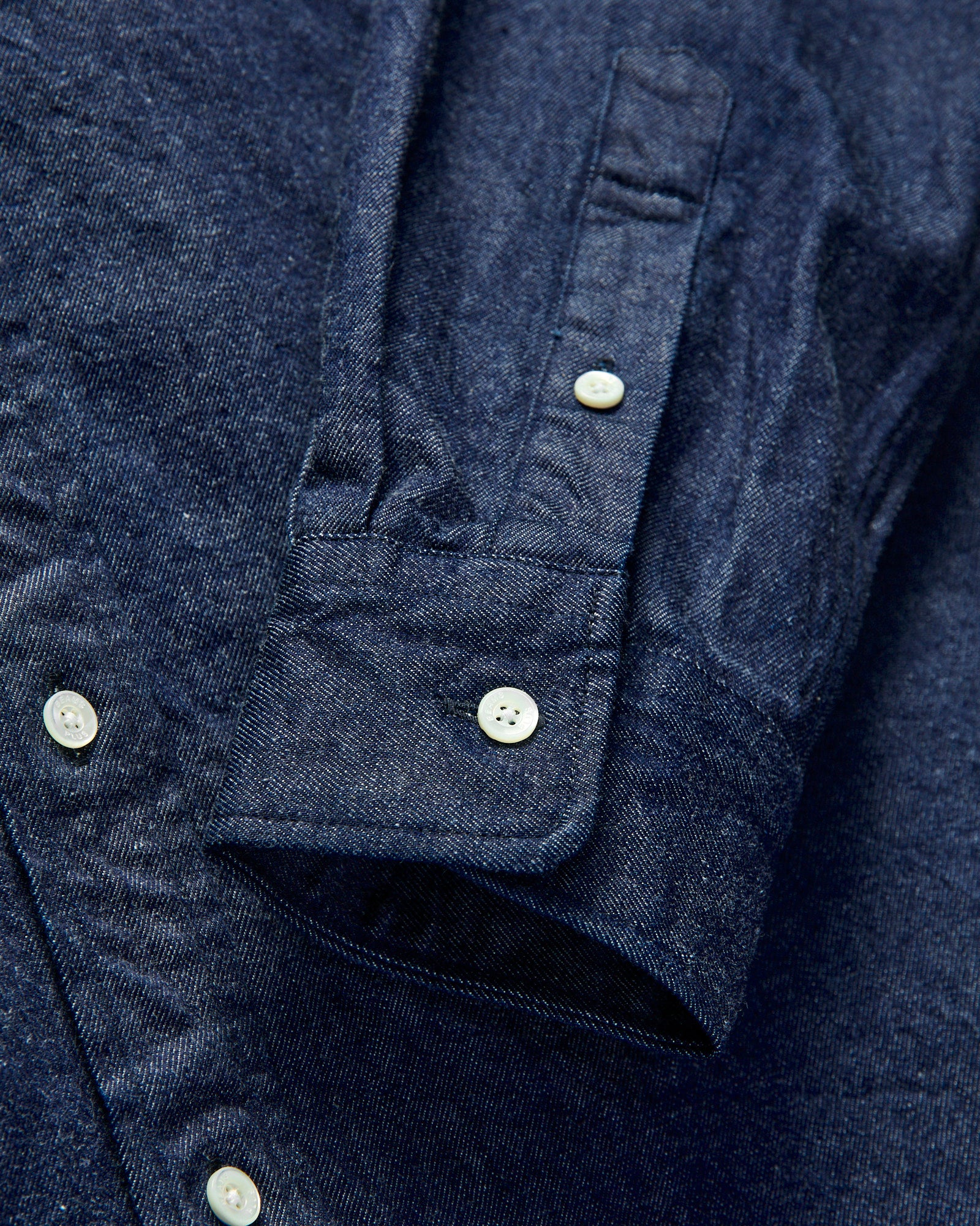 Denim Button-Down Shirt in Indigo - Image 5