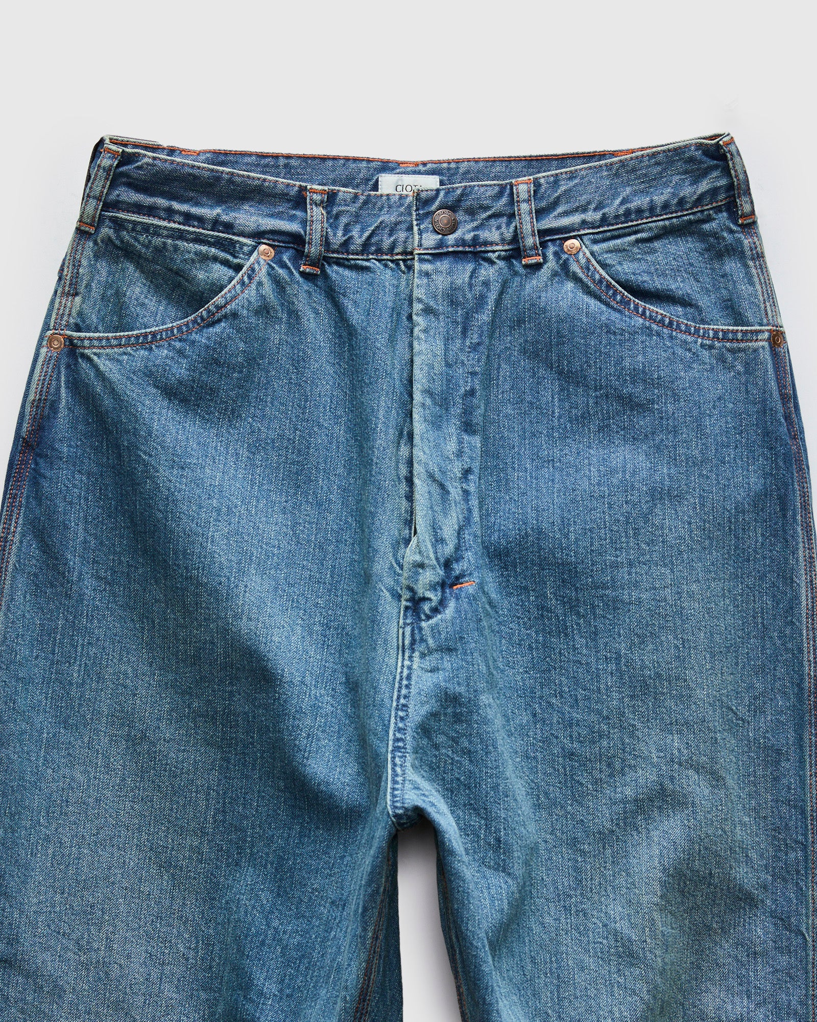 Denim Painter Pants in Medium Blue - Image 5