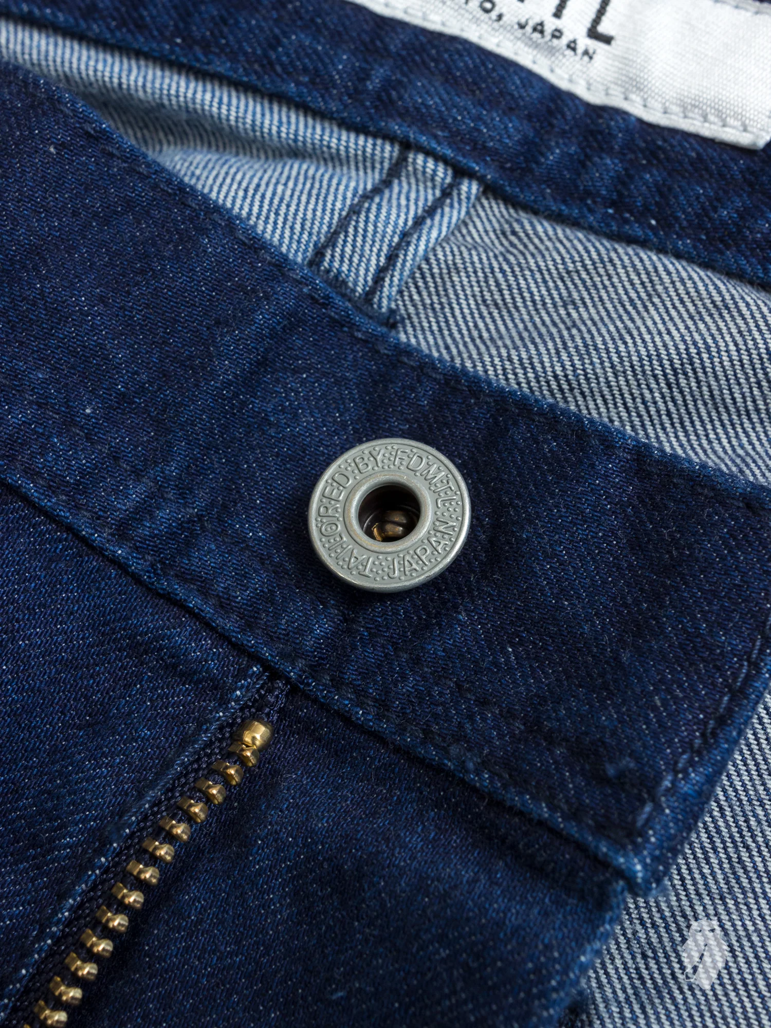 Denim Patchwork Pants in Indigo - Image 9