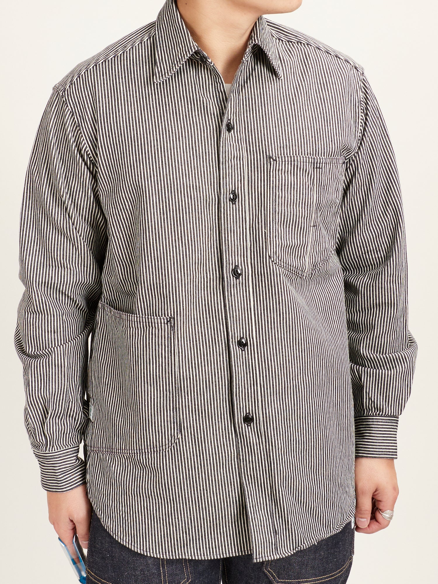 Diggin Shirt in 8oz Hickory Stripe - Image 2