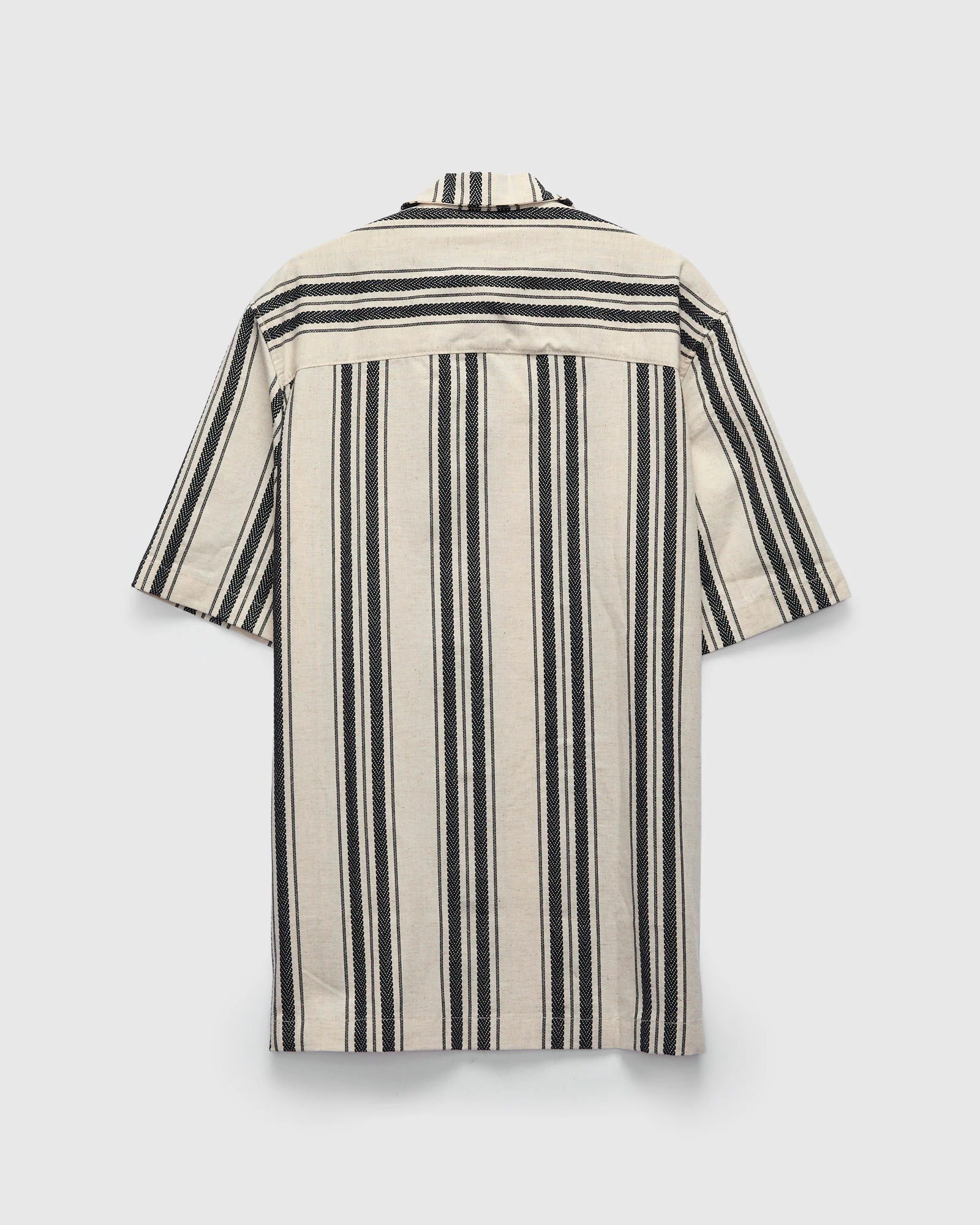 "Dobby Bands" Aloha Shirt in Natural - Image 3
