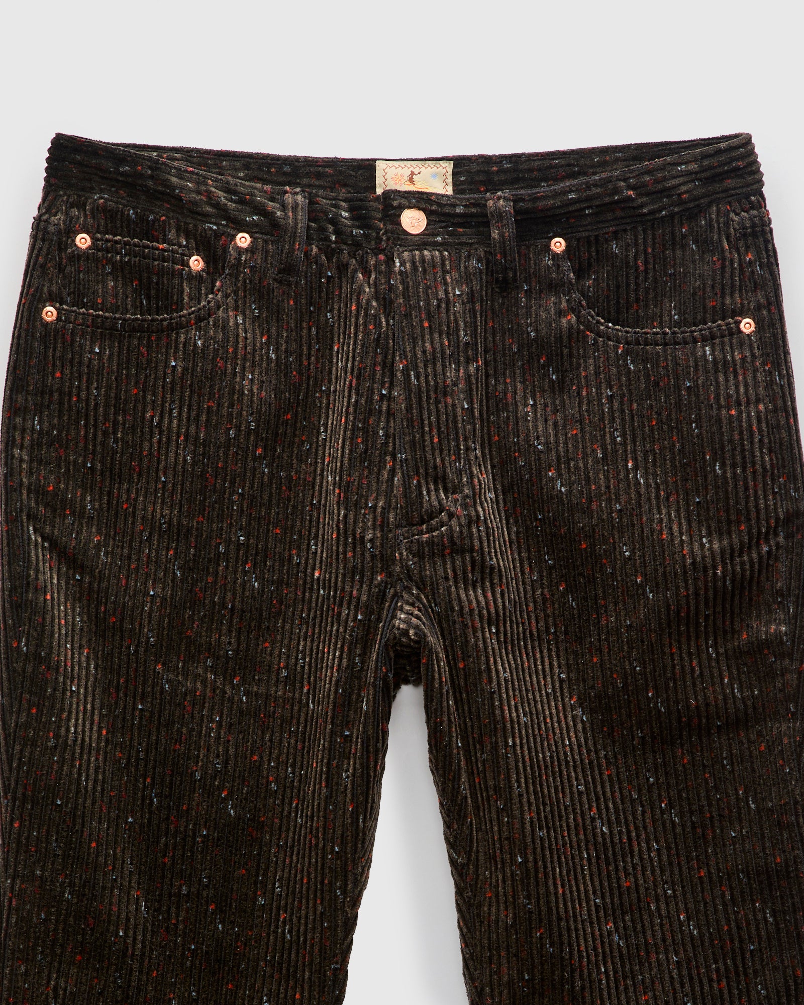 Donegal Corduroy Five Pocket Trousers in Night Sky - Image 5