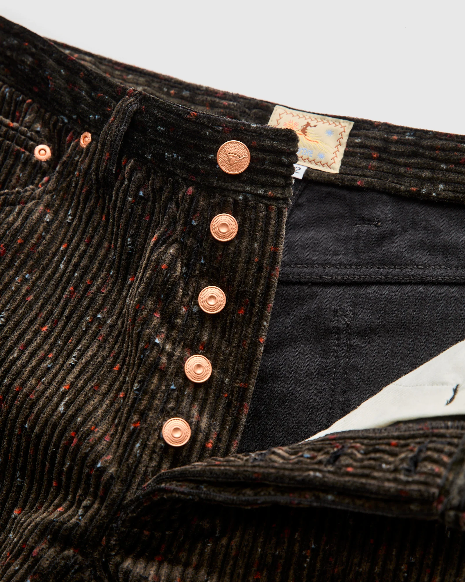 Donegal Corduroy Five Pocket Trousers in Night Sky - Image 7