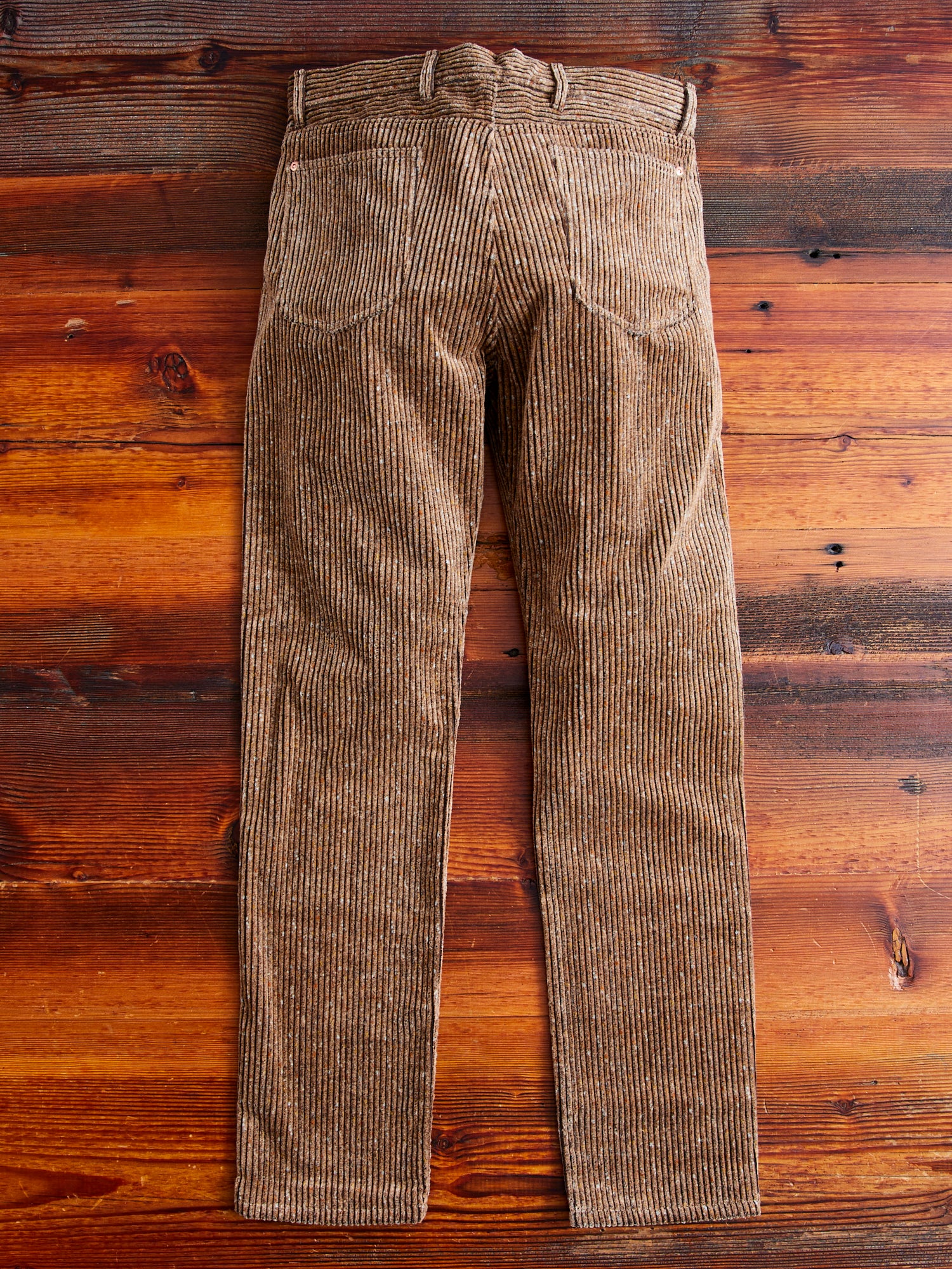 Donegal Corduroy Five Pocket Trousers in Rolling Sand - Image 10