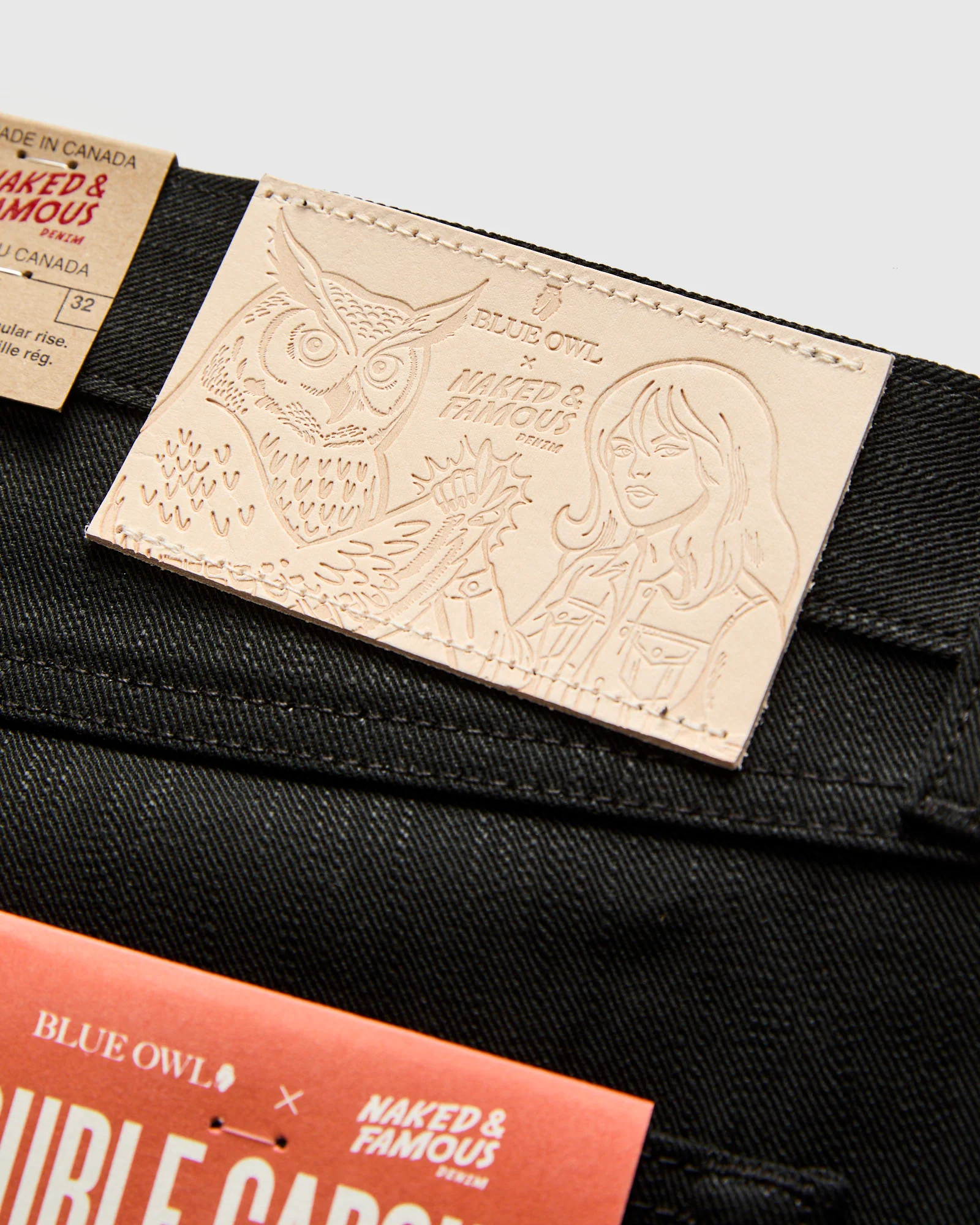 "Double Capsule Collection" 13.75oz Double Black Slub Selvedge Denim - True Guy Fit - Image 5