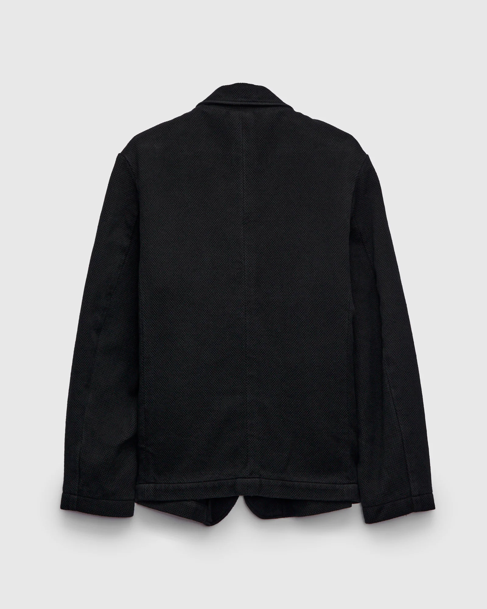 Double Cloth Sashiko Tailored Jacket in Black - Image 2