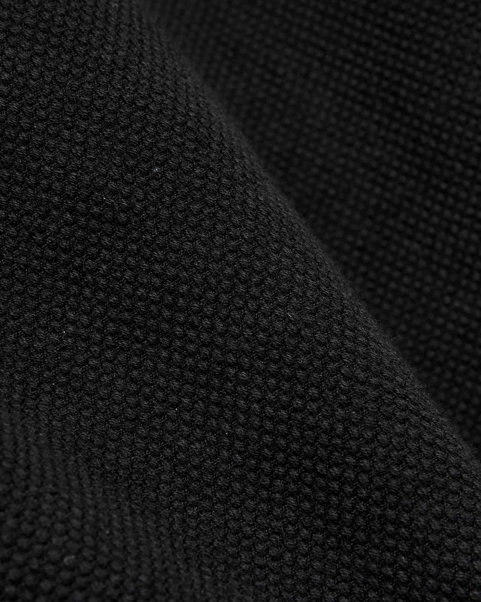 Double Cloth Sashiko Trucker Jacket in Black - Image 8