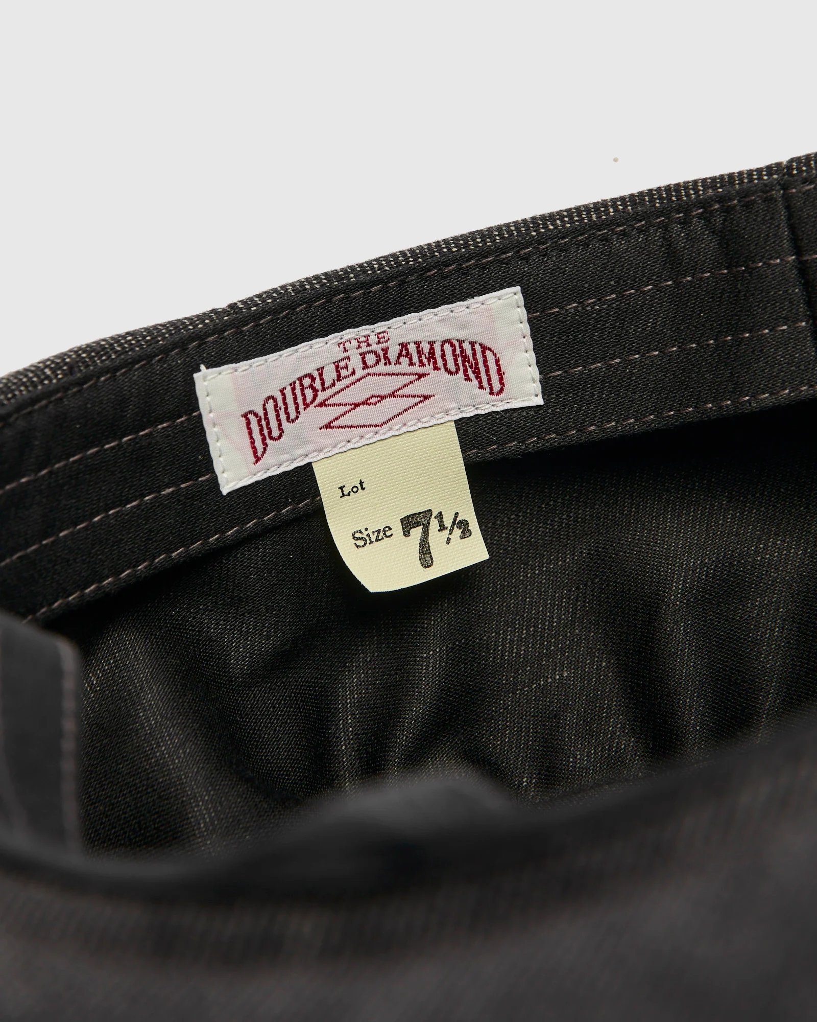 Double Diamond Printed Newsboy Cap in Salt & Pepper - Image 7