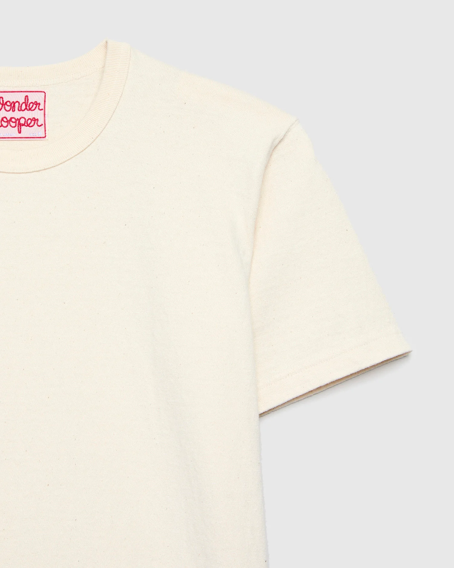 ELS Recycled Cotton Slub T-Shirt in Ecru - Image 4