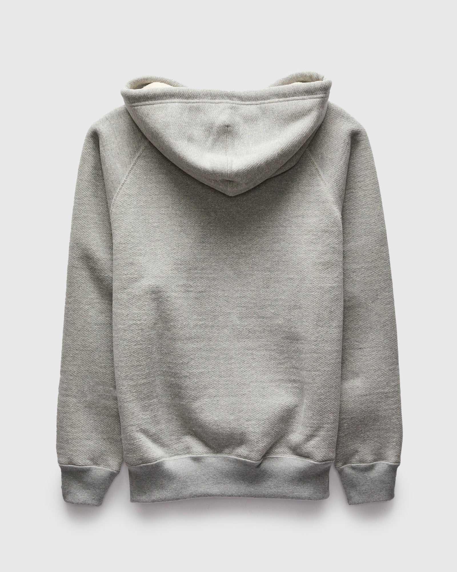Double Heavyweight French Terry 25.8oz Zip Hoodie in Heather Grey - Image 2