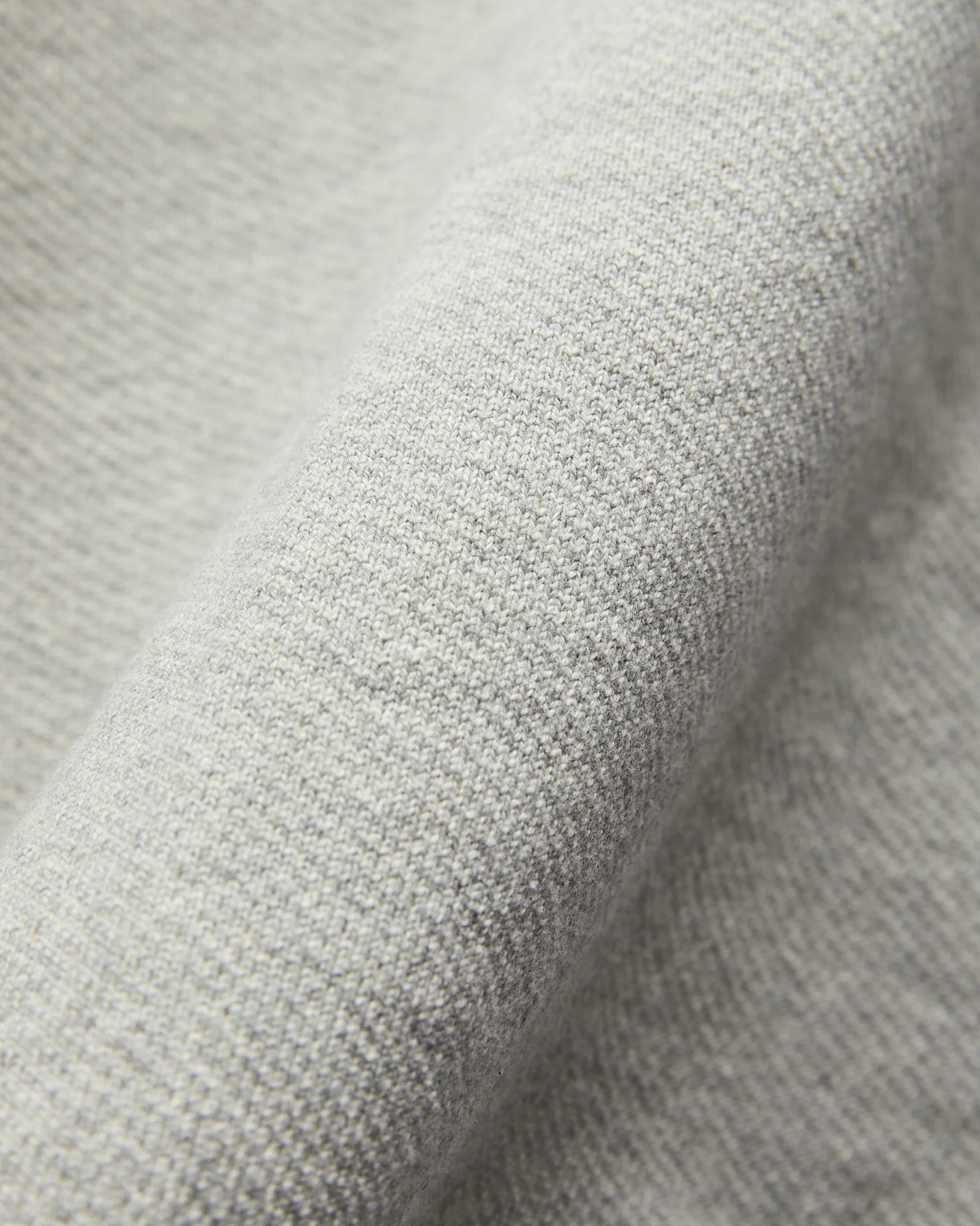 Double Heavyweight French Terry 25.8oz Zip Hoodie in Heather Grey - Image 8