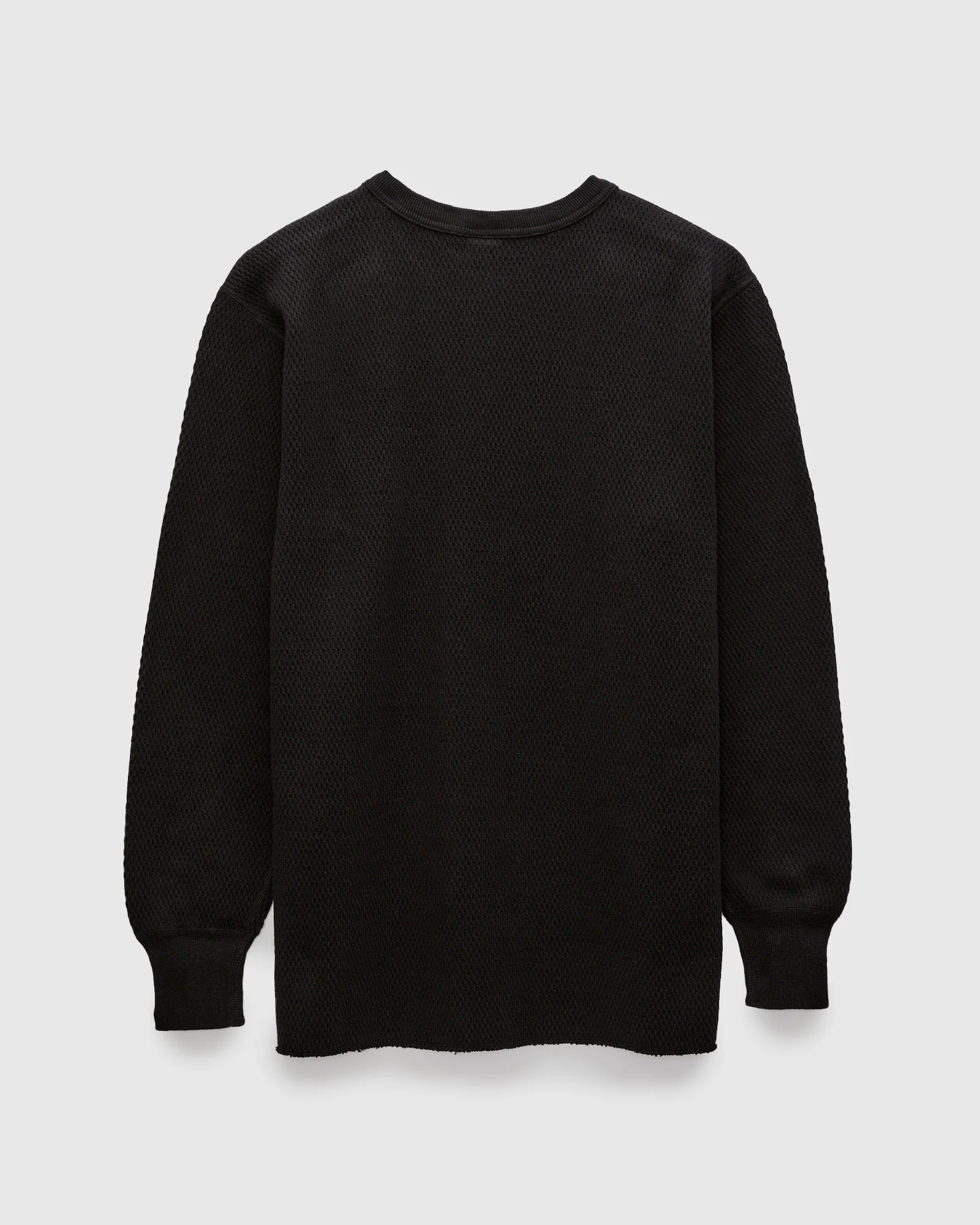 Double Honeycomb Thermal Shirt in Black - Image 2