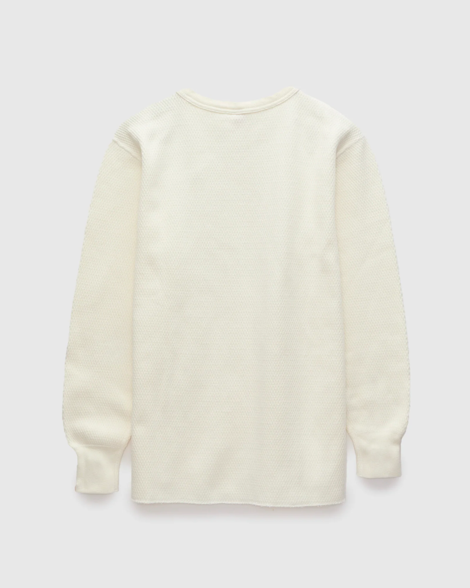 Double Honeycomb Thermal Shirt in Off White - Image 2
