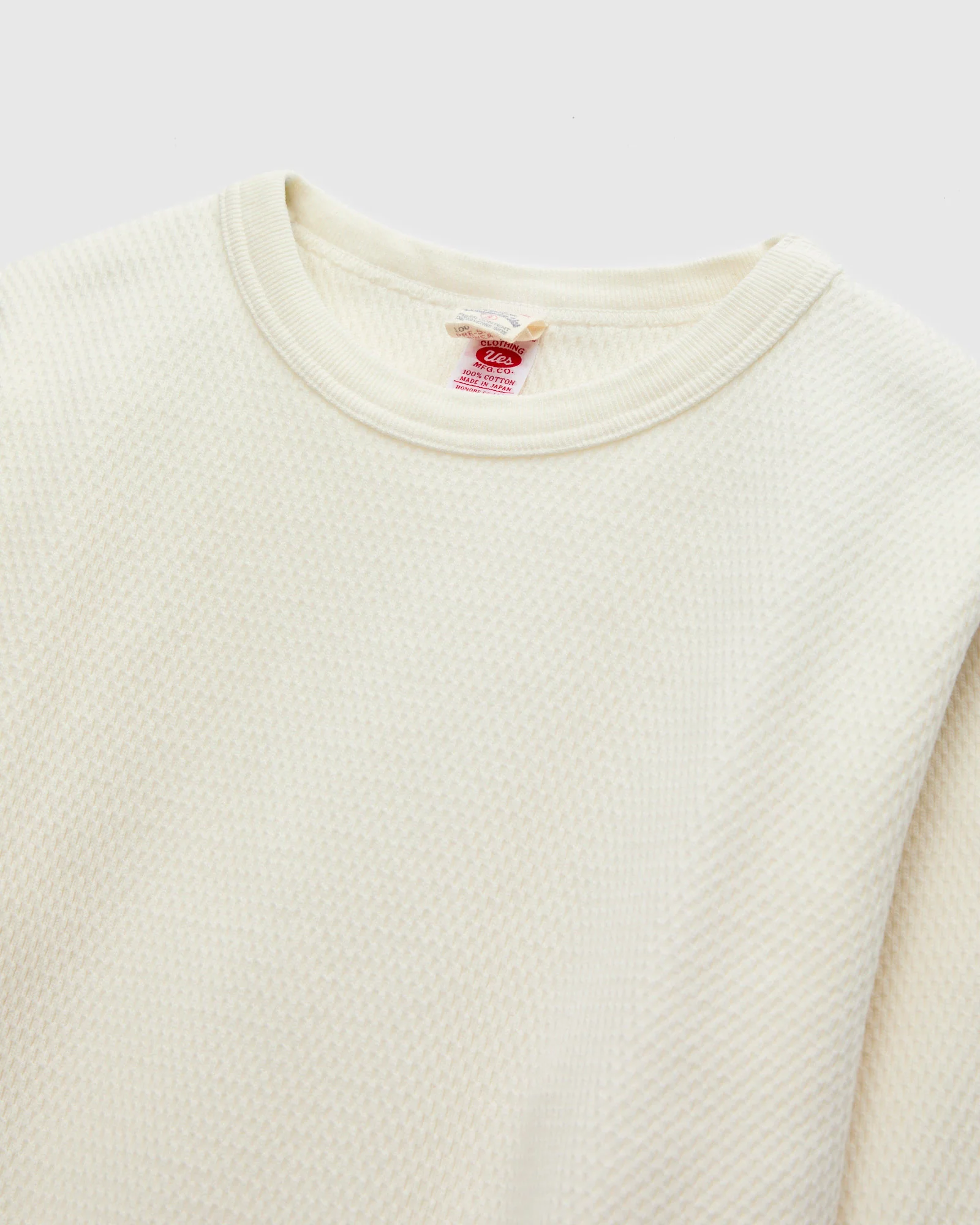 Double Honeycomb Thermal Shirt in Off White - Image 3