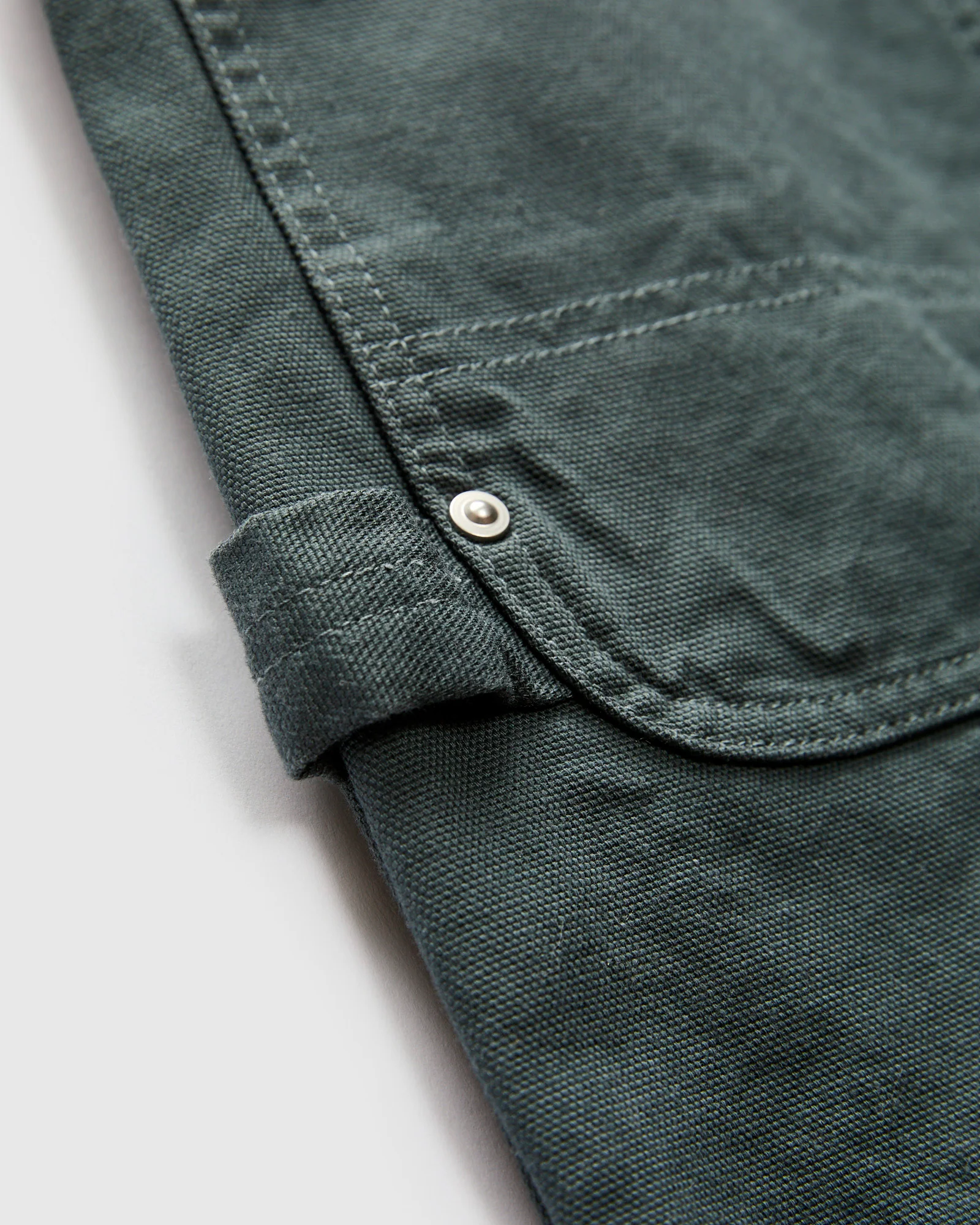Double Knee Painter Pants in Blue Green - Image 4