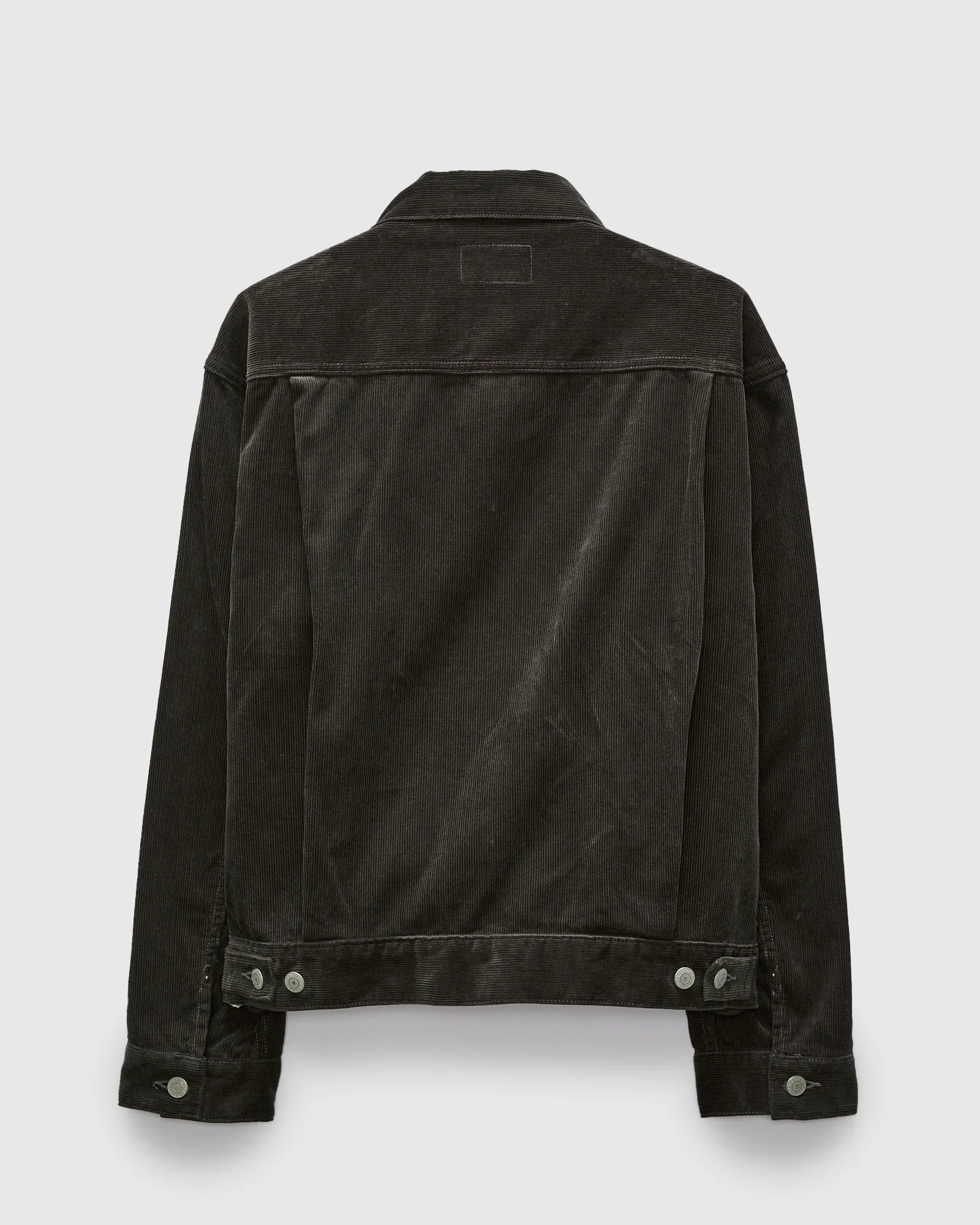 Double Pocket Corduroy Jacket in Charcoal Grey - Image 3