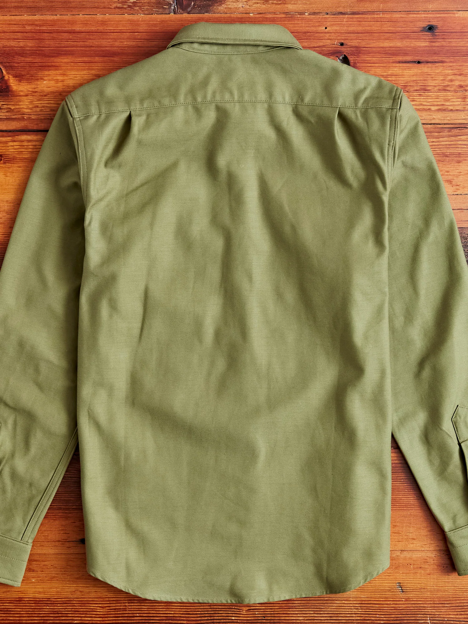 Drover Overshirt in Fatigue Sateen - Image 7