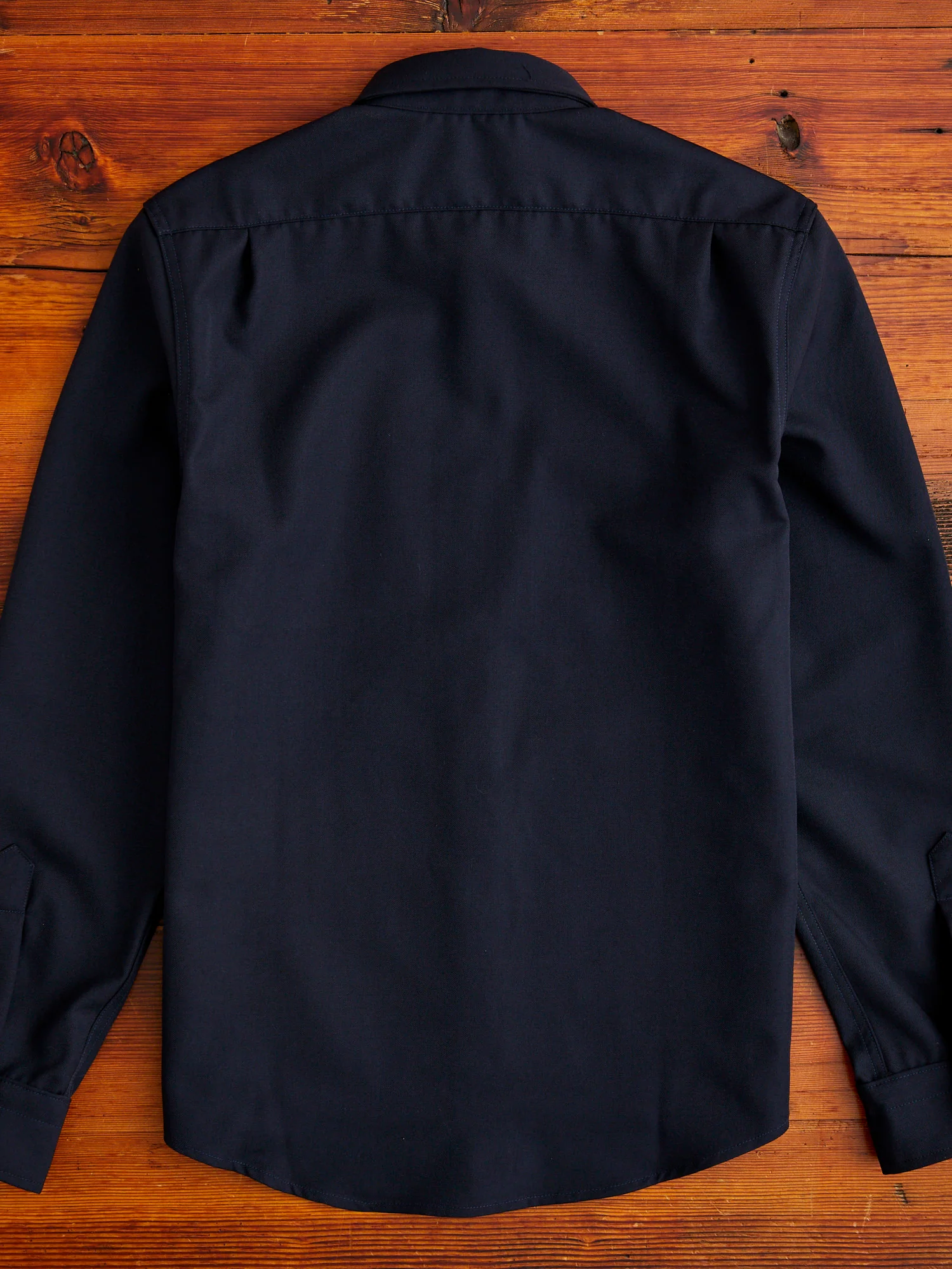 Drover Overshirt in Navy Gabardine - Image 8