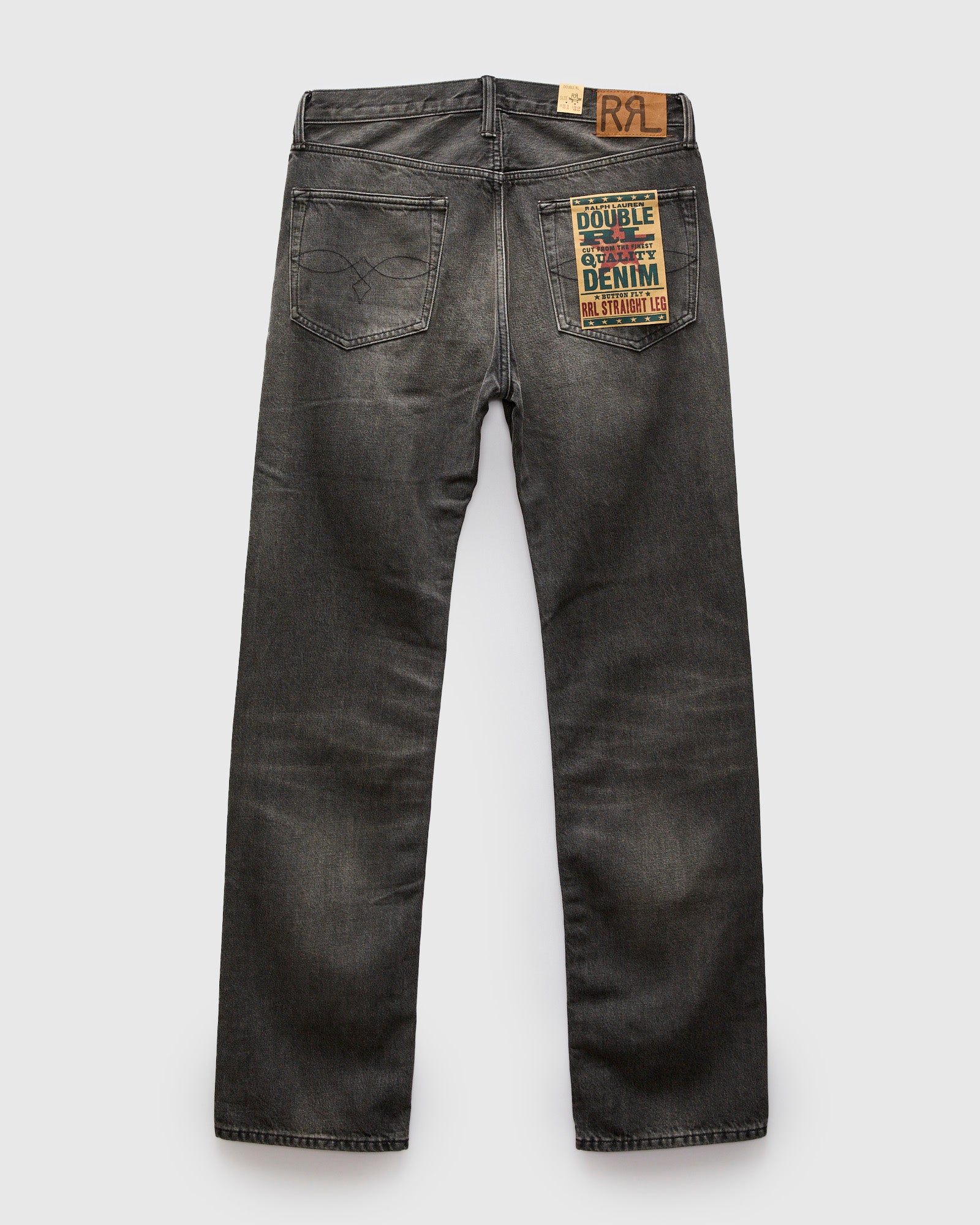 Dusty Black 13oz Washed Denim - Straight Fit - Image 2