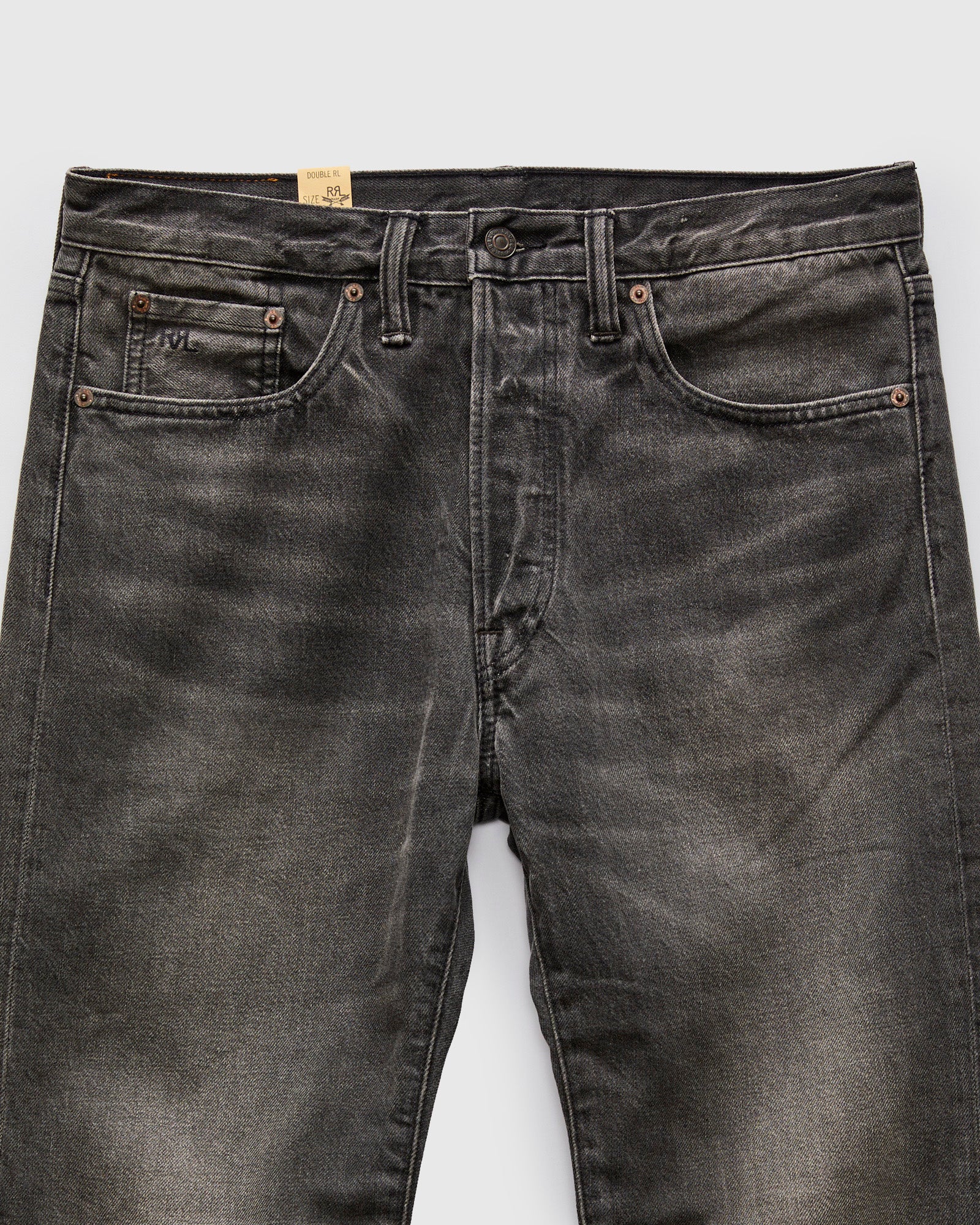 Dusty Black 13oz Washed Denim - Straight Fit - Image 4