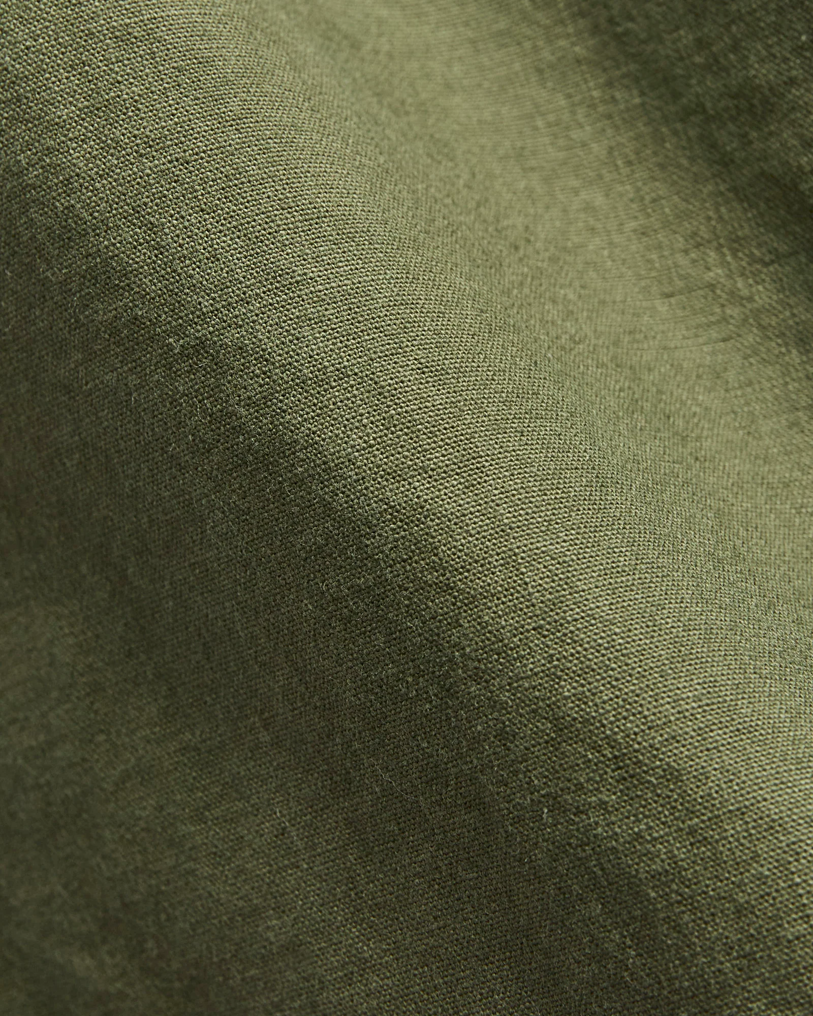 Dyed Canvas Work Shirt in Olive - Image 7