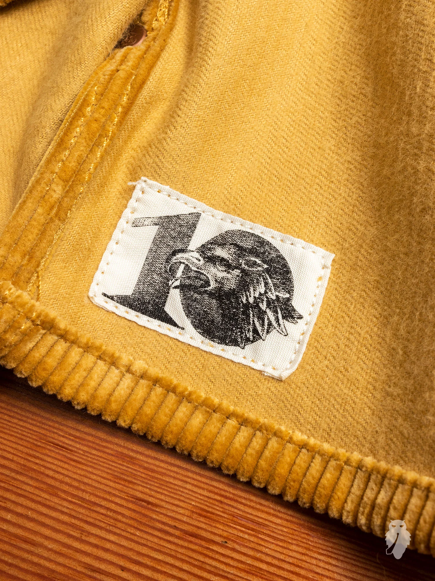 "Eagle Rising" Corduroy Jacket in California Gold - Image 10